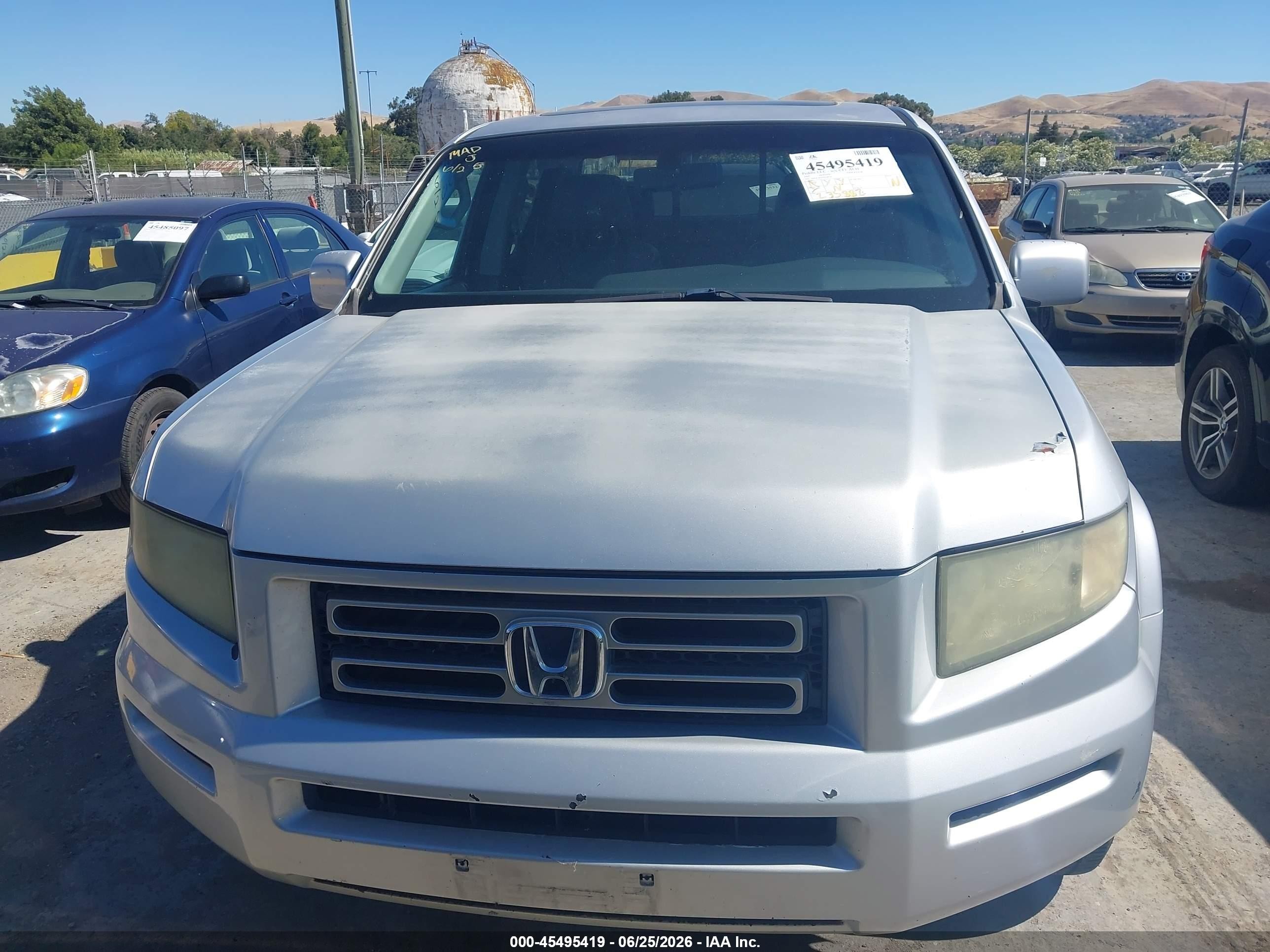 2007 Honda Ridgeline Rtl Gray vin: 2HJYK16567H539536