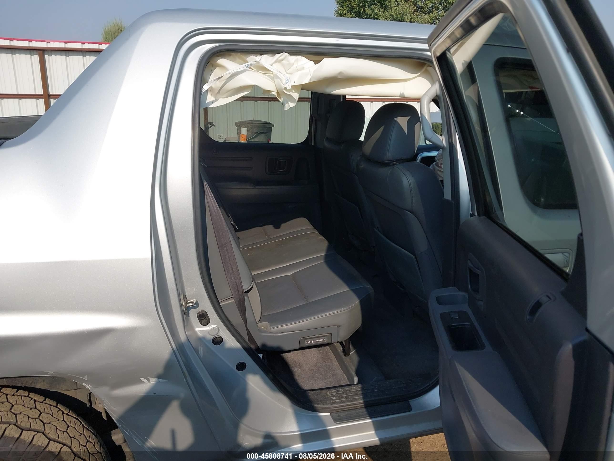 2007 Honda Ridgeline Rtl Silver vin: 2HJYK16567H548768