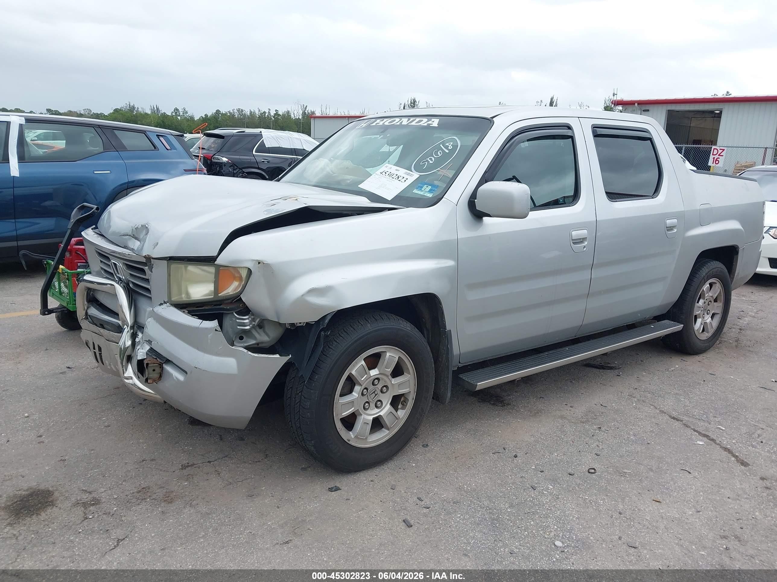 2008 Honda Ridgeline Rtl Серебряный vin: 2HJYK16568H502357