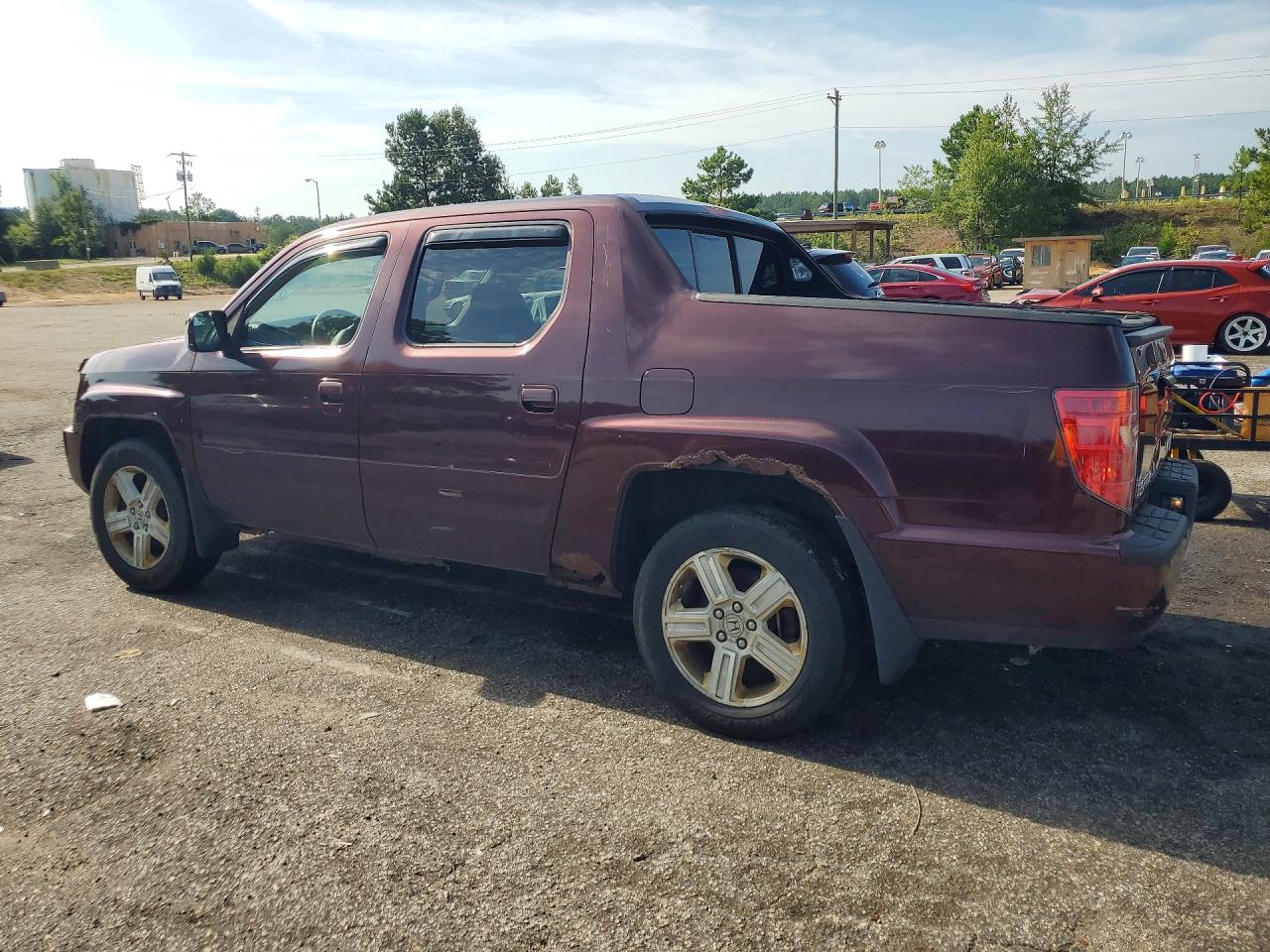 2009 Honda Ridgeline Rtl Burgundy vin: 2HJYK16569H502862