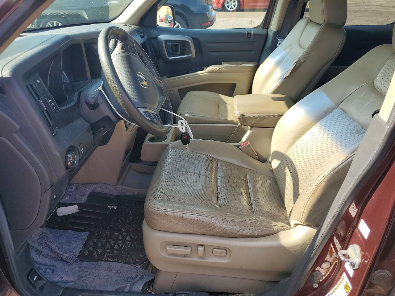 2009 Honda Ridgeline Rtl Burgundy vin: 2HJYK16569H502862