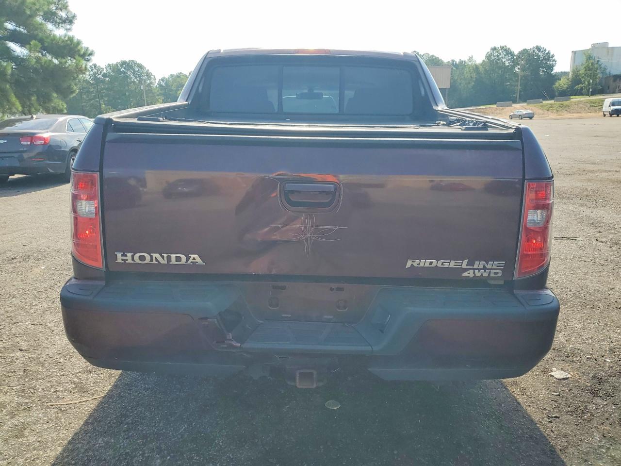 2009 Honda Ridgeline Rtl Burgundy vin: 2HJYK16569H502862