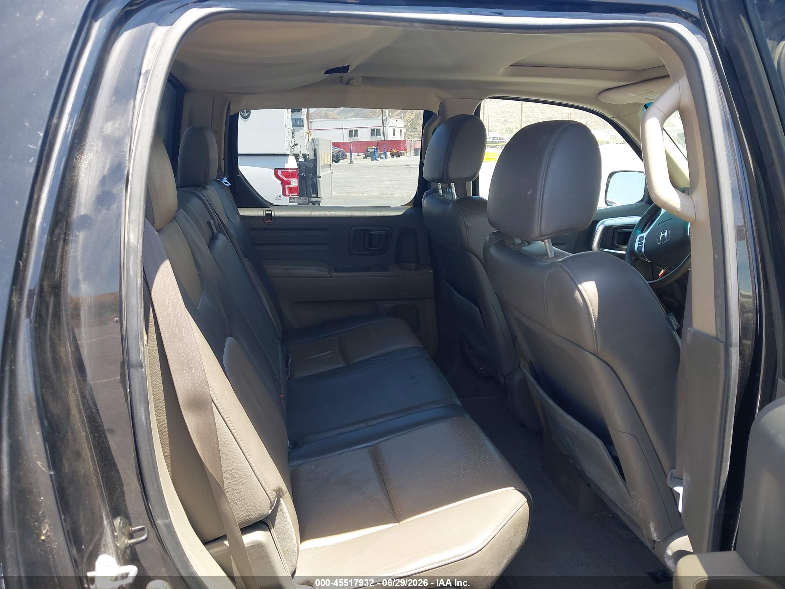 2006 Honda Ridgeline Rtl Black vin: 2HJYK16576H526485