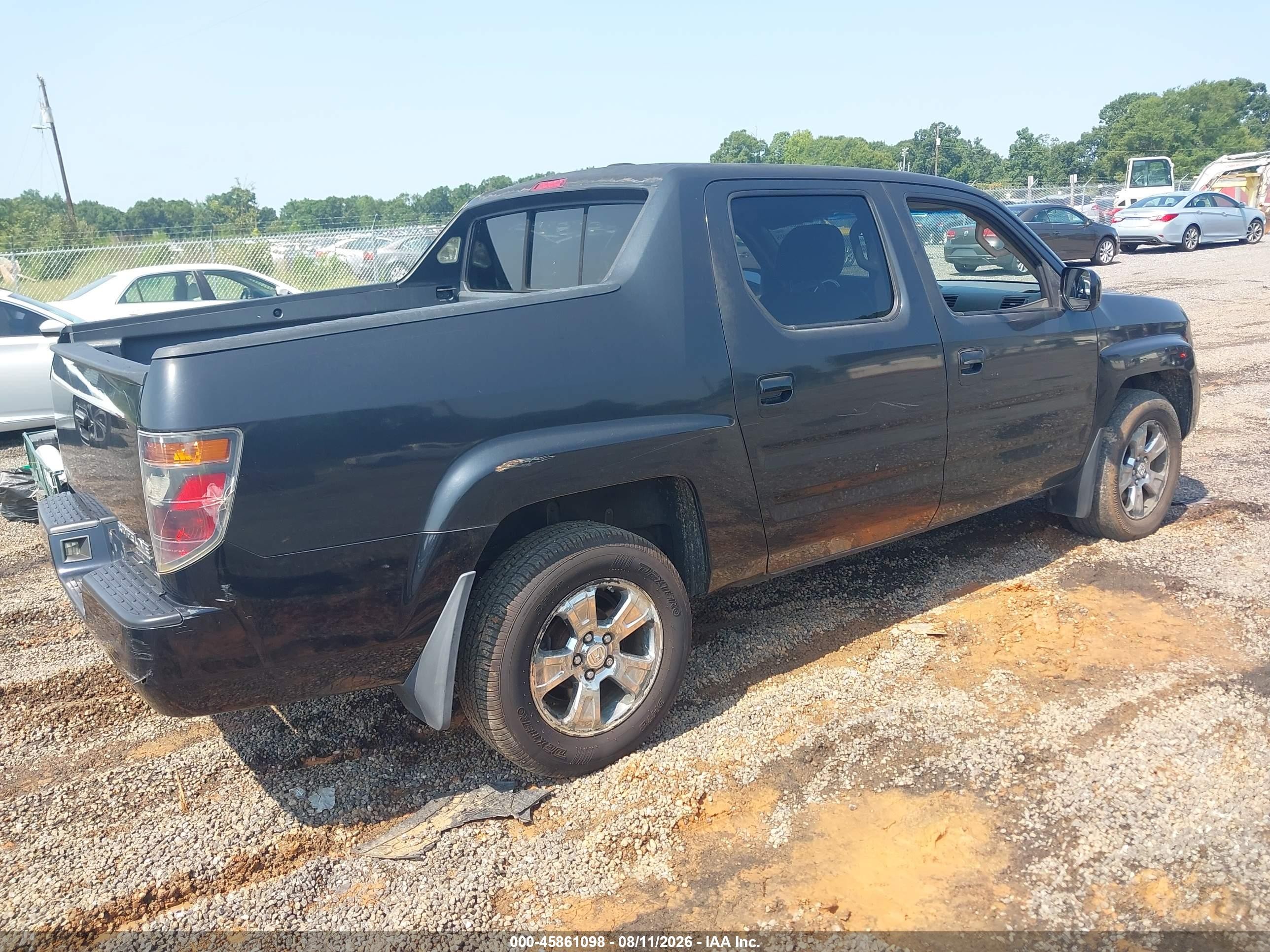 2006 Honda Ridgeline Rtl Black vin: 2HJYK16576H538720