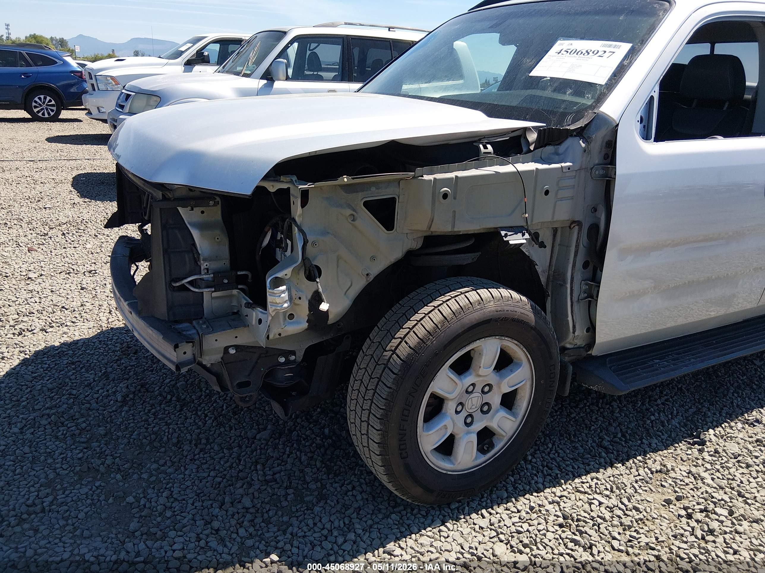 2006 Honda Ridgeline Rtl Silver vin: 2HJYK16576H542251