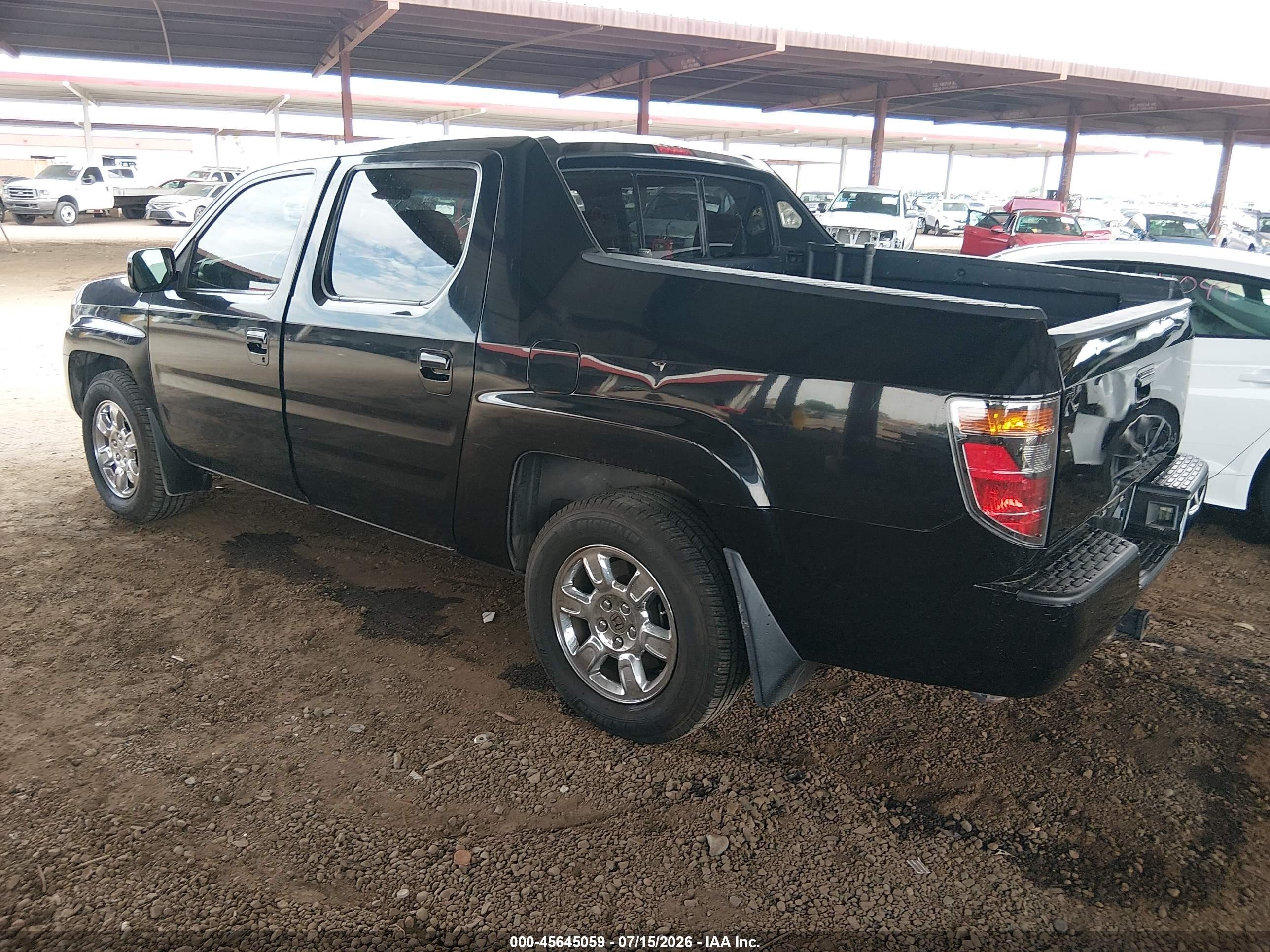 2006 Honda Ridgeline Rtl Black vin: 2HJYK16576H552228