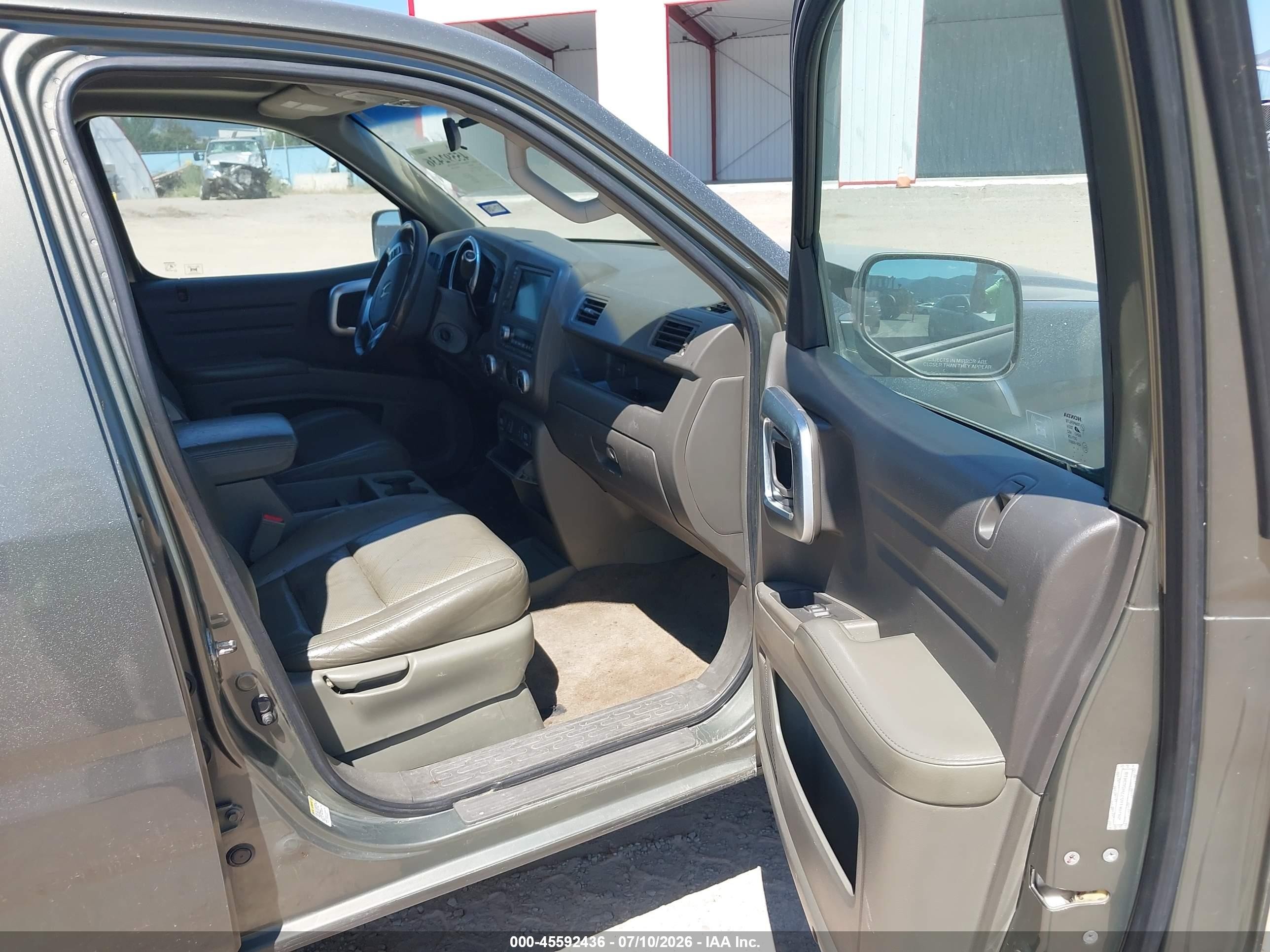 2007 Honda Ridgeline Rtl Green vin: 2HJYK16577H503418