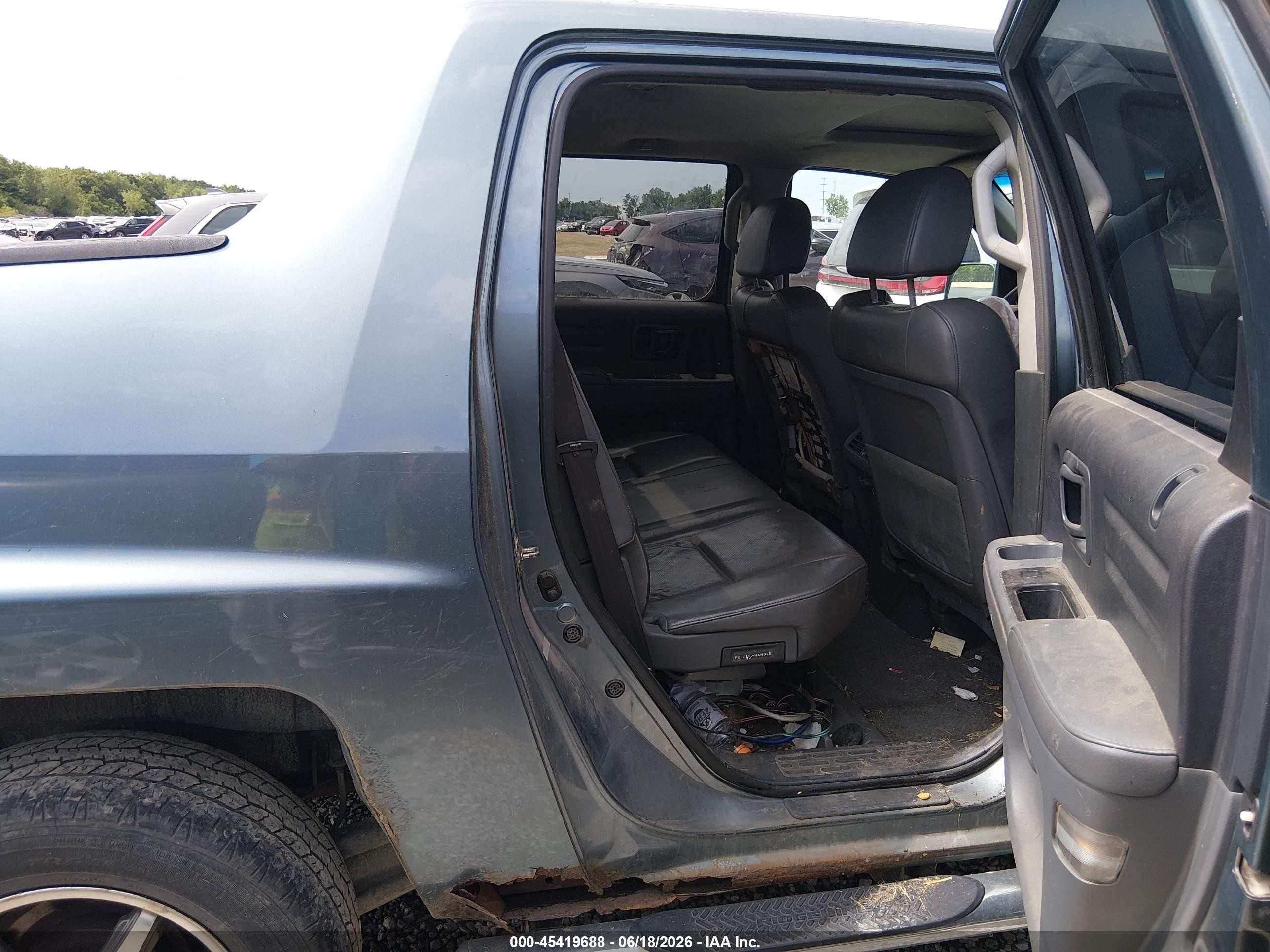 2007 Honda Ridgeline Rtl Light Blue vin: 2HJYK16577H527184