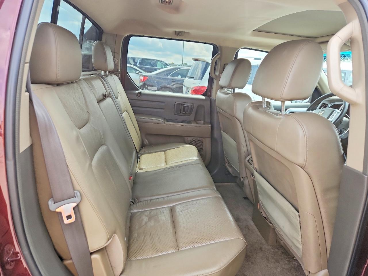 2008 Honda Ridgeline Rtl Burgundy vin: 2HJYK16578H506997