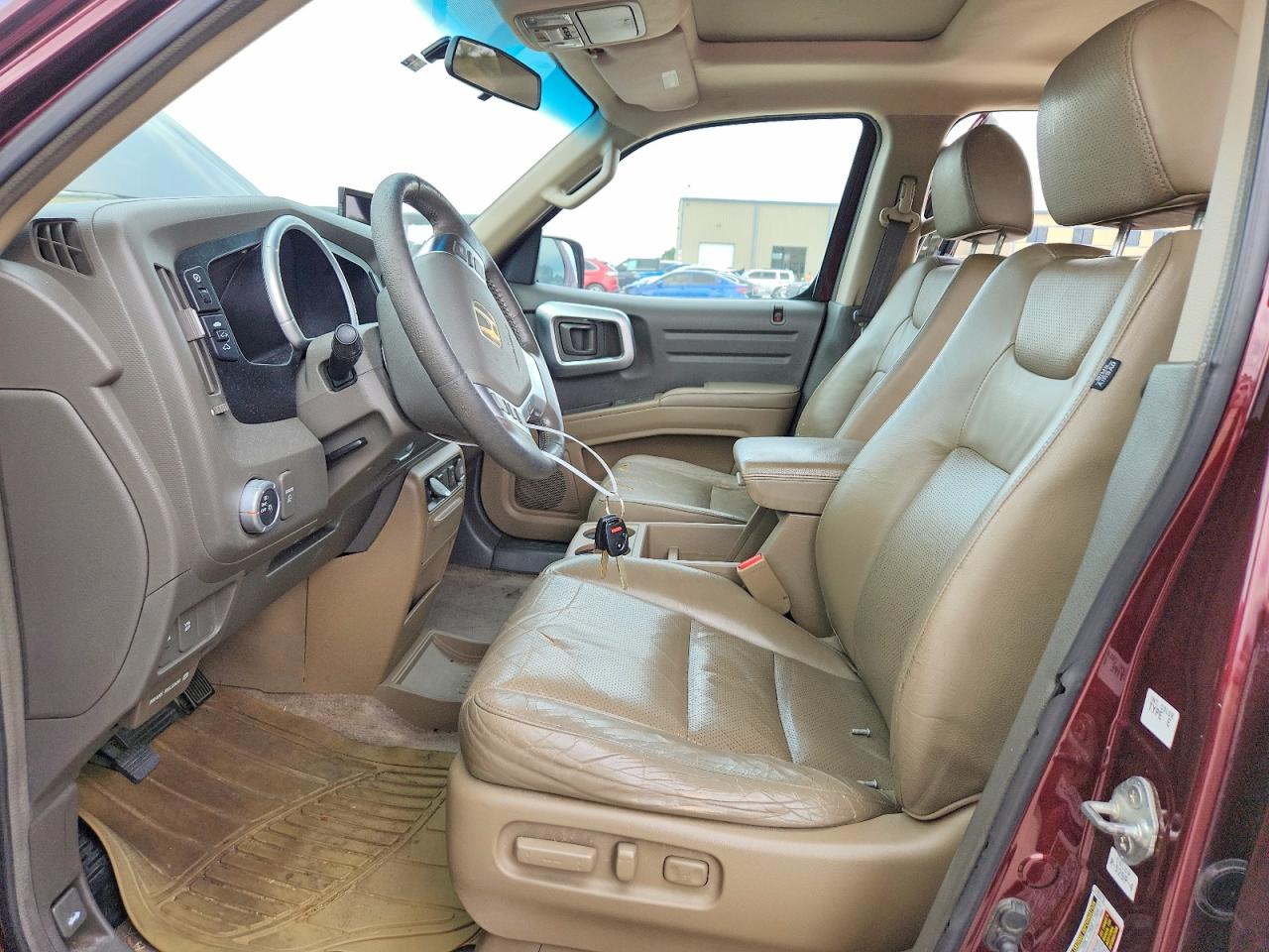 2008 Honda Ridgeline Rtl Burgundy vin: 2HJYK16578H506997