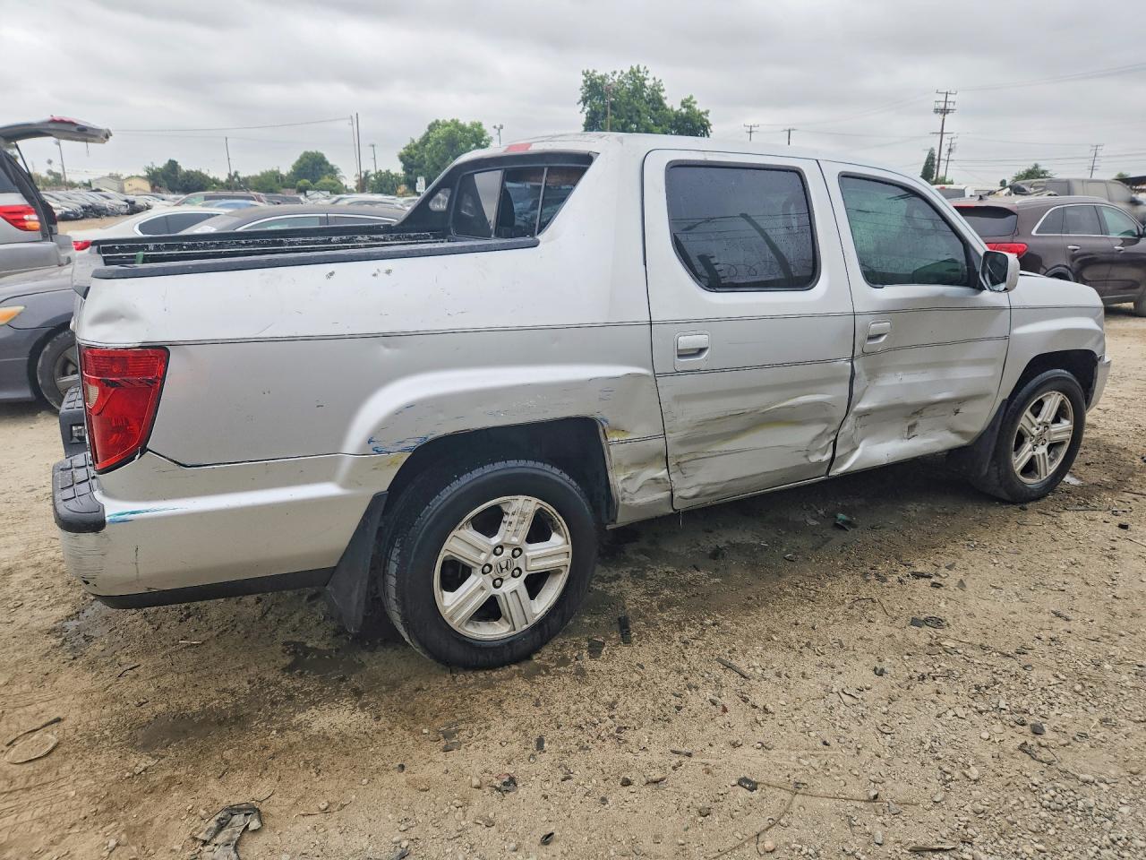 2009 Honda Ridgeline Rtl Silver vin: 2HJYK16579H501316