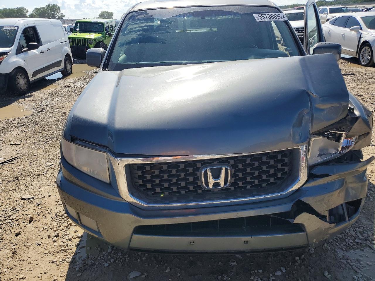 2009 Honda Ridgeline Rtl Gray vin: 2HJYK16579H503101