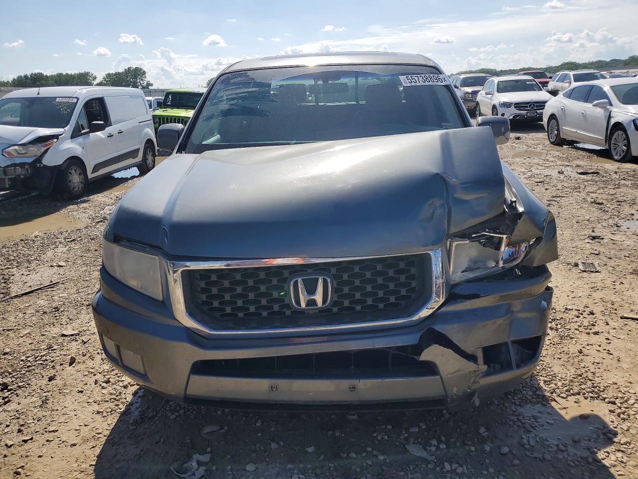 2009 Honda Ridgeline Rtl Gray vin: 2HJYK16579H503101
