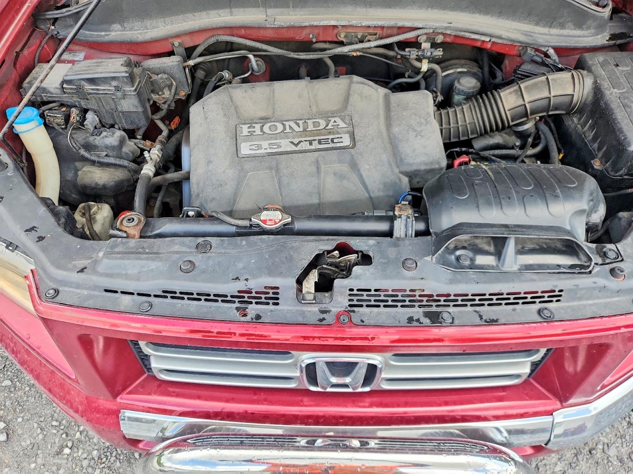 2006 Honda Ridgeline Rtl Burgundy vin: 2HJYK16586H509839