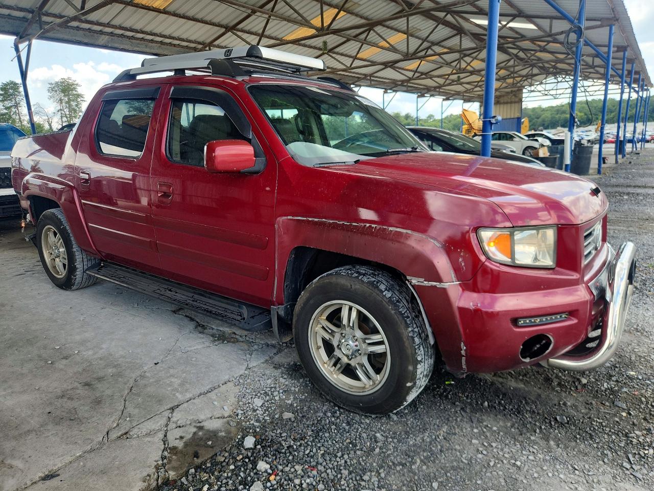2006 Honda Ridgeline Rtl Burgundy vin: 2HJYK16586H509839