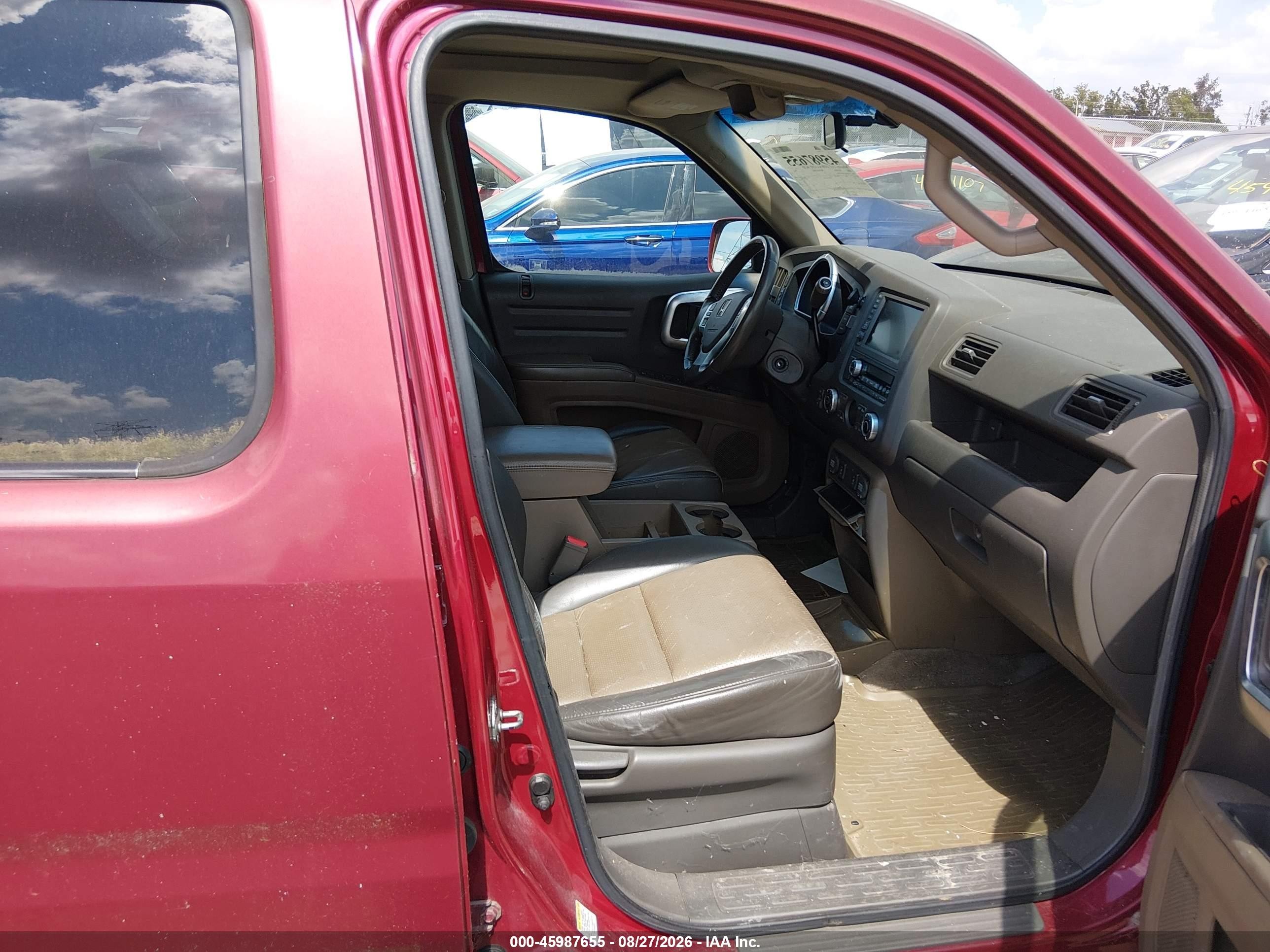 2006 Honda Ridgeline Rtl Maroon vin: 2HJYK16586H521845