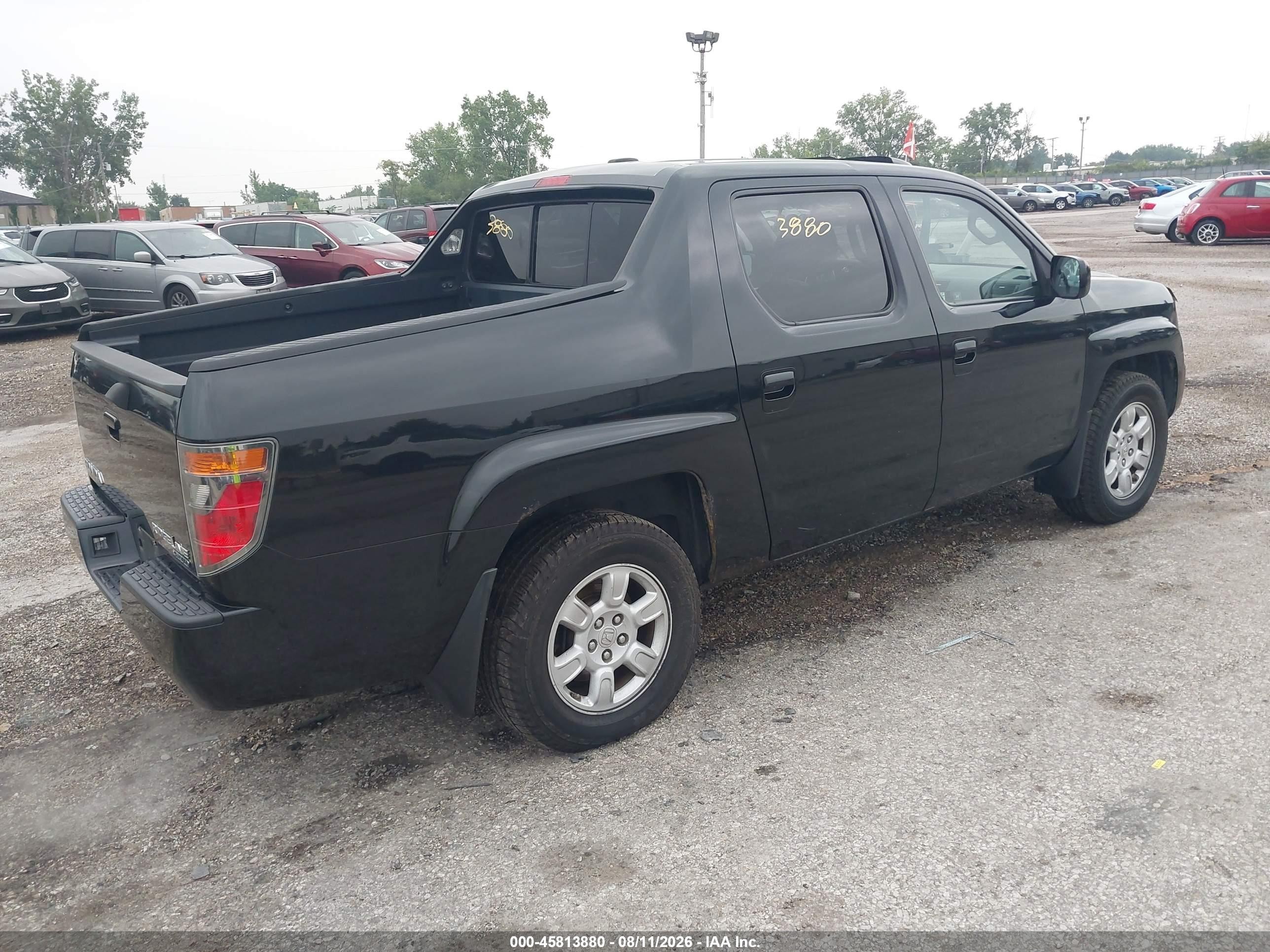 2006 Honda Ridgeline Rtl Черный vin: 2HJYK16586H568101