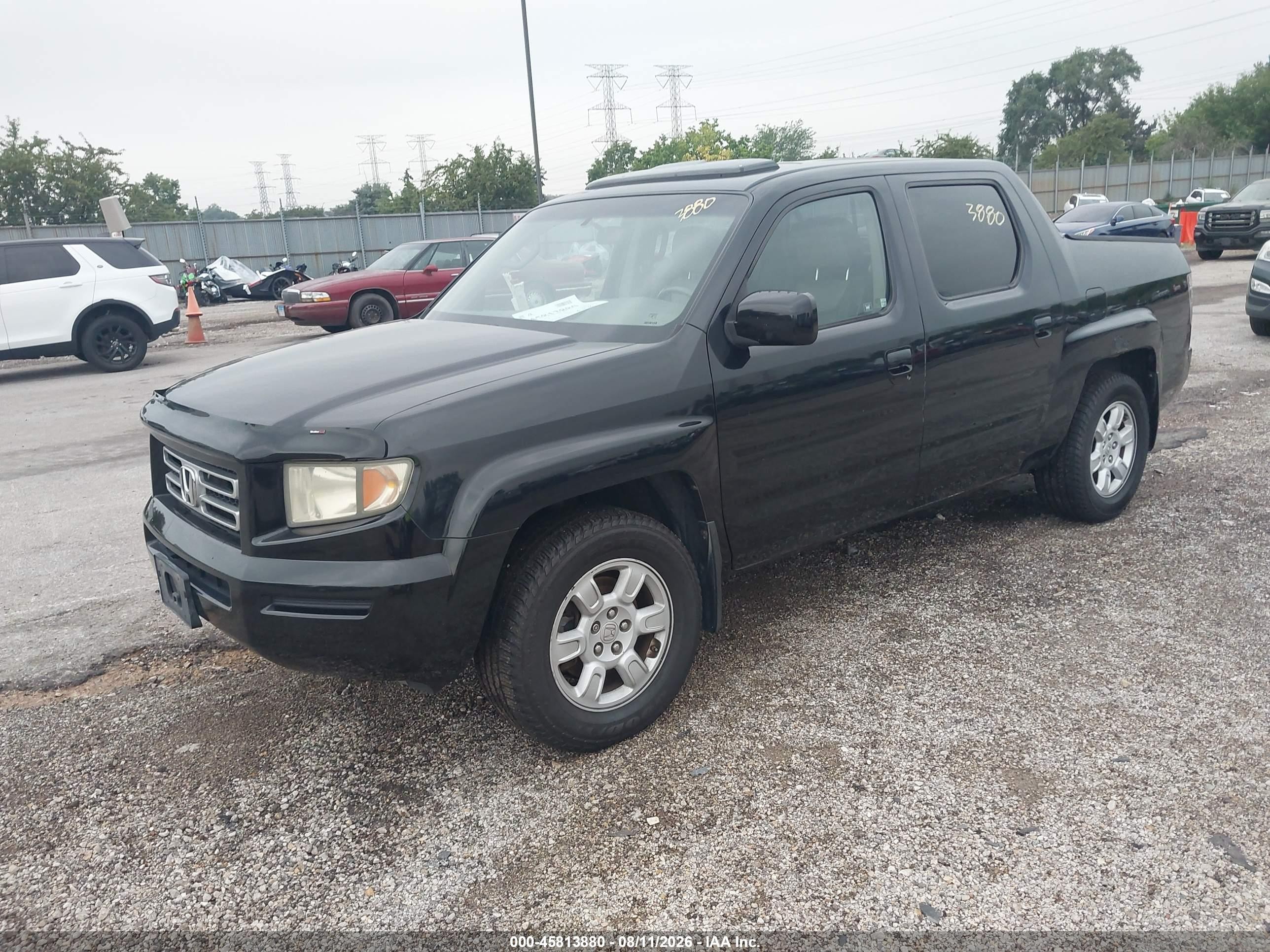 2006 Honda Ridgeline Rtl Черный vin: 2HJYK16586H568101