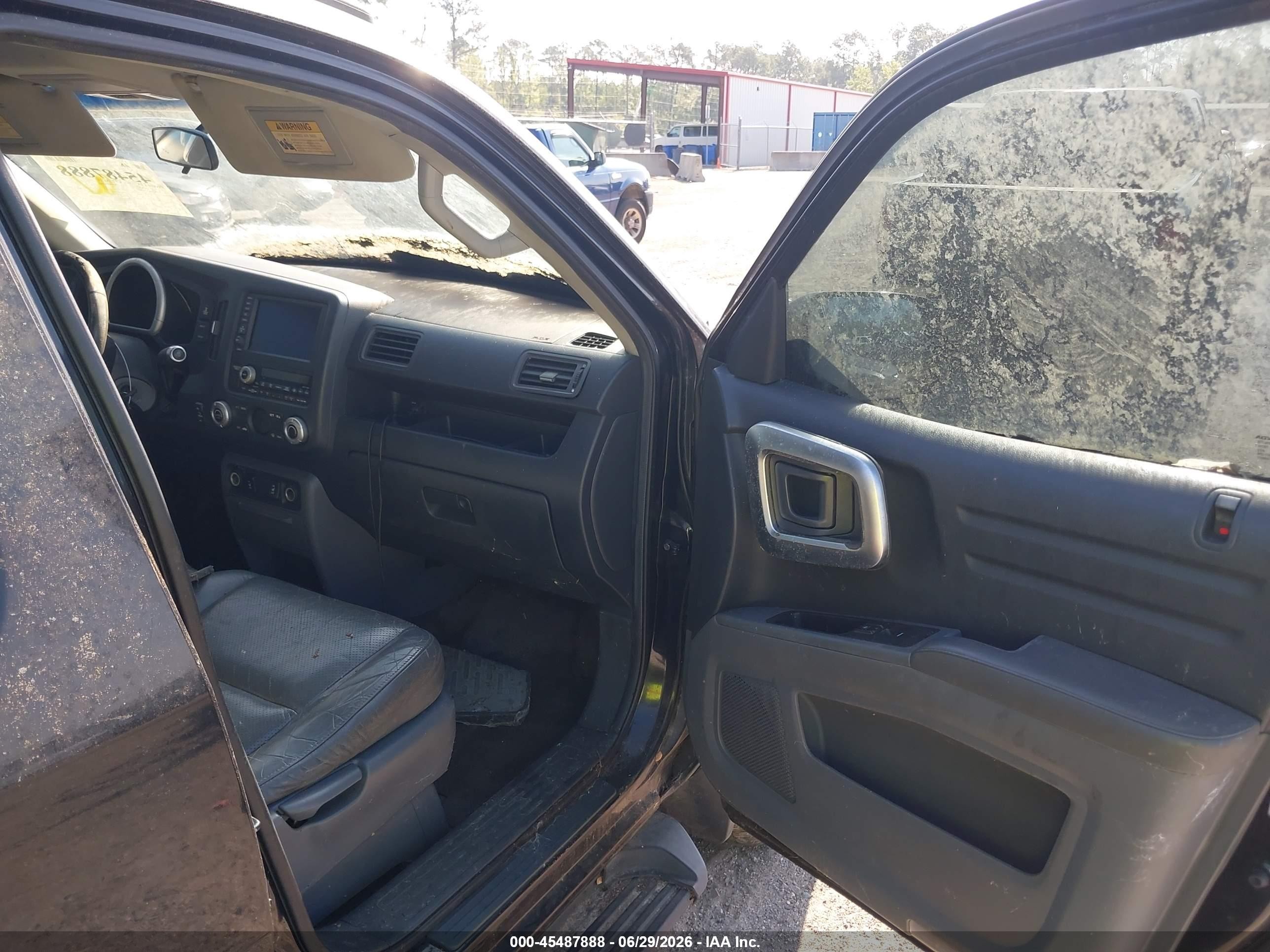 2007 Honda Ridgeline Rtl Black vin: 2HJYK16587H502892