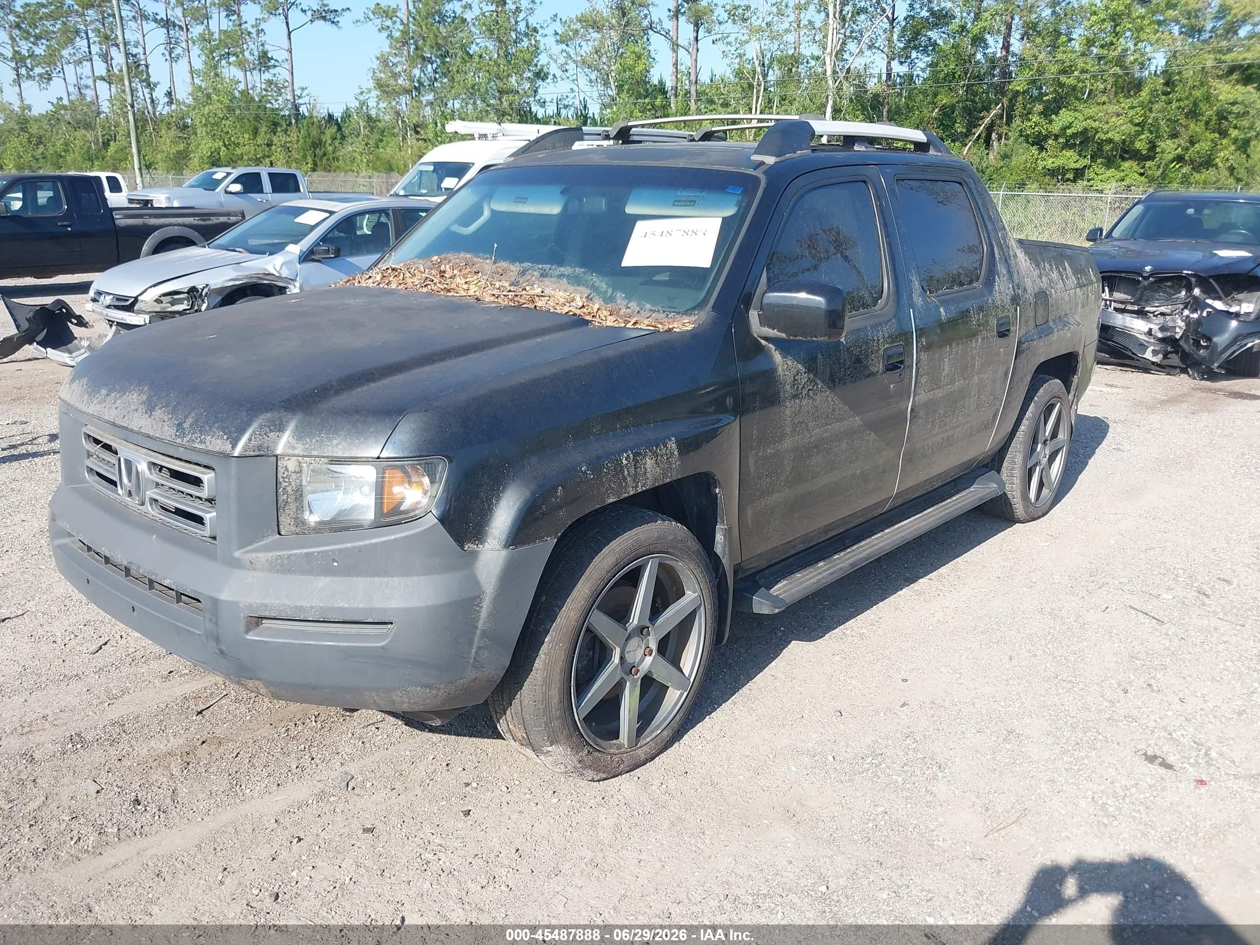 2007 Honda Ridgeline Rtl Black vin: 2HJYK16587H502892