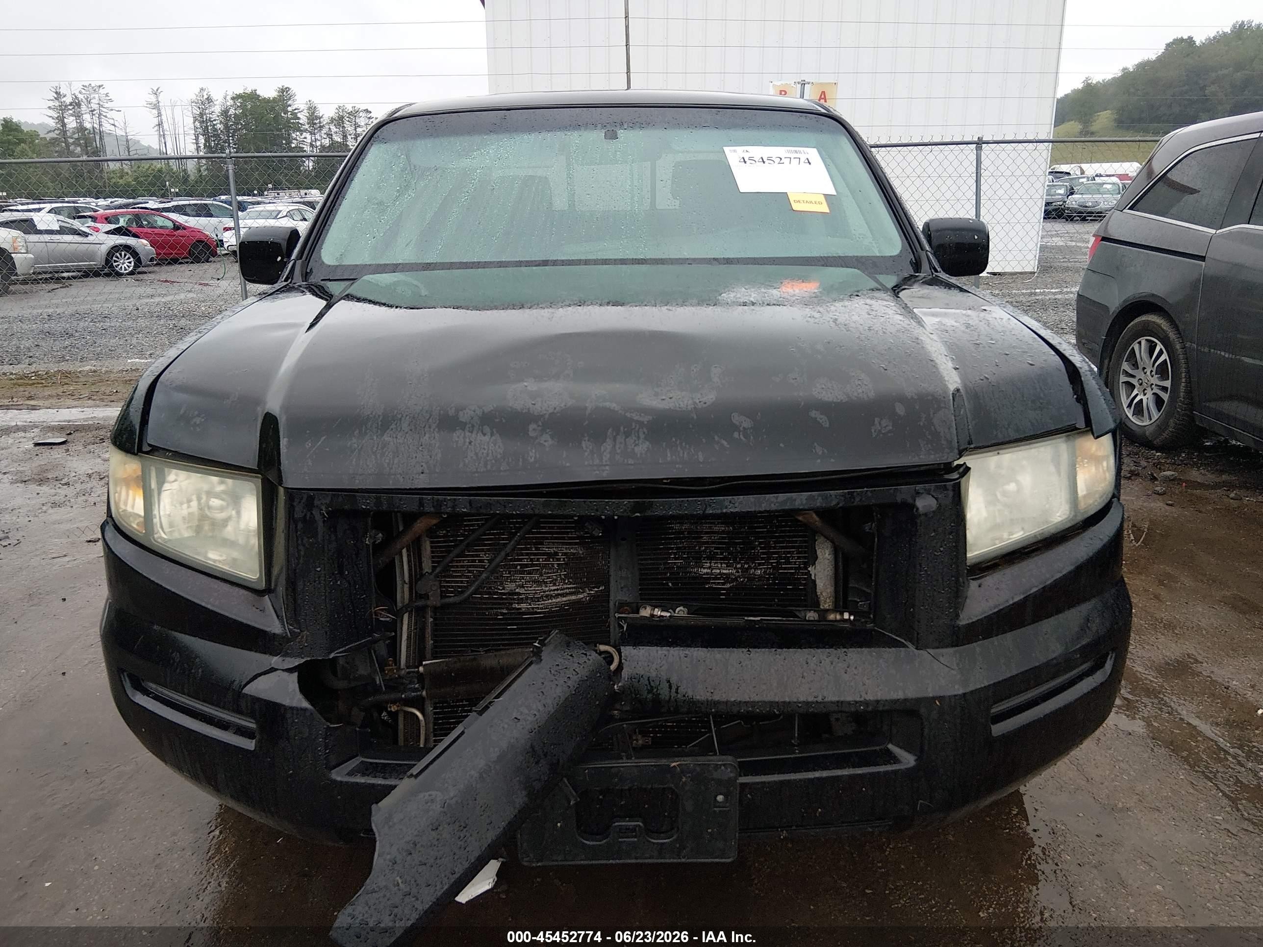 2007 Honda Ridgeline Rtl Black vin: 2HJYK16587H507364