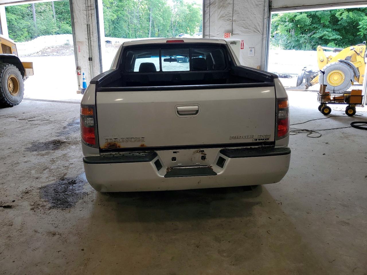 2007 Honda Ridgeline Rtl Silver vin: 2HJYK16587H525797