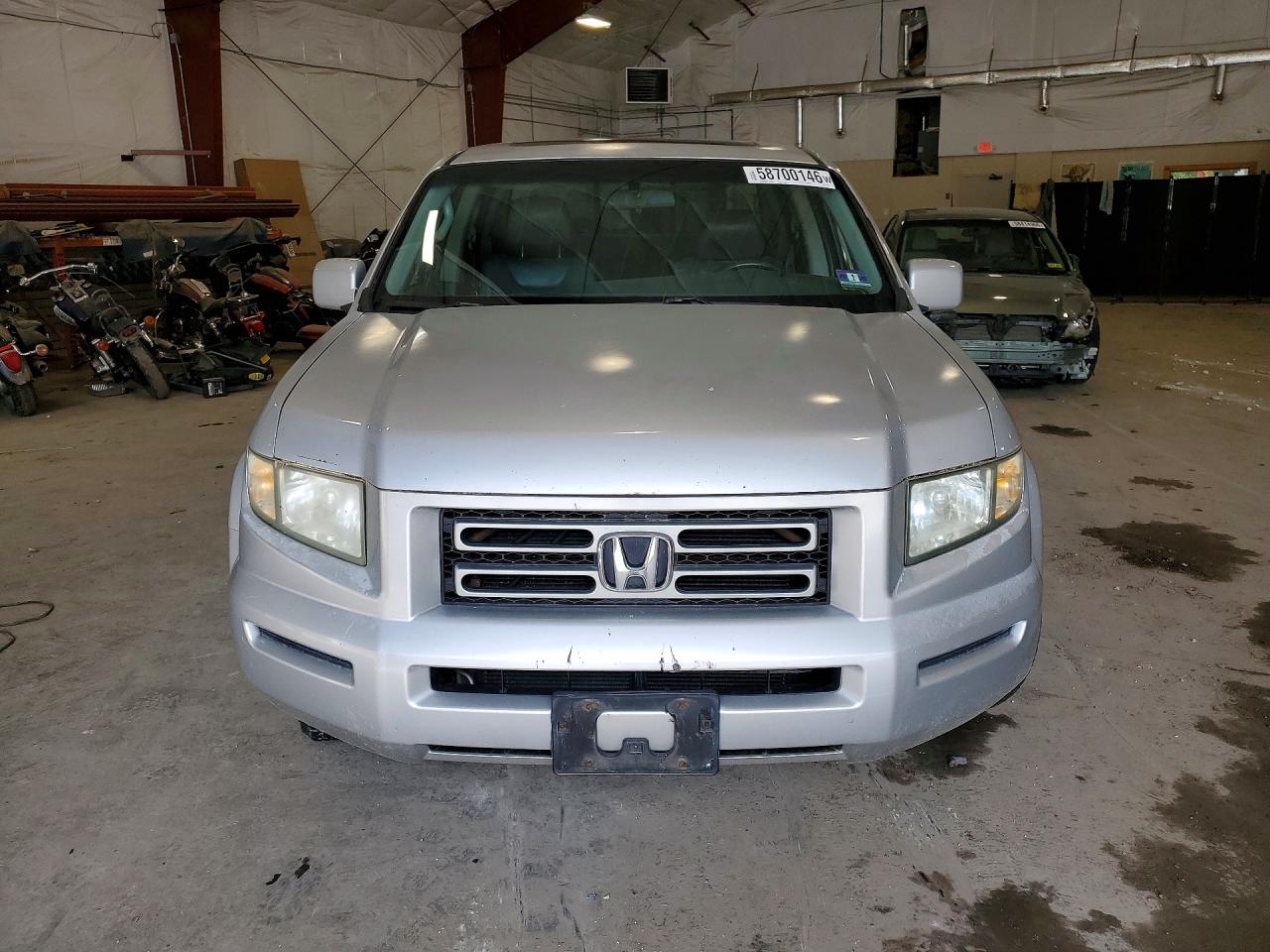 2007 Honda Ridgeline Rtl Silver vin: 2HJYK16587H525797