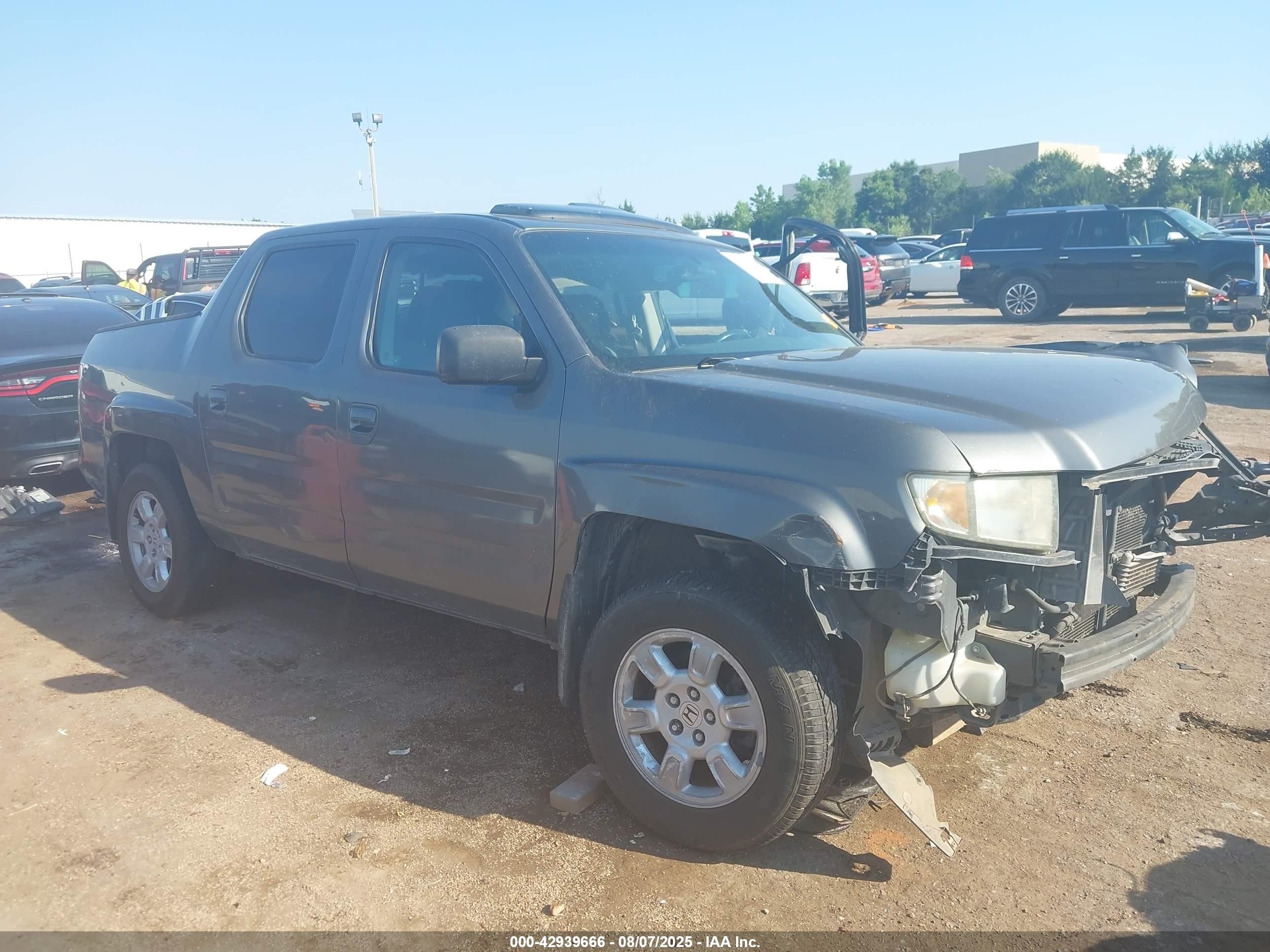 2007 Honda Ridgeline Rtl Gray vin: 2HJYK16587H526111