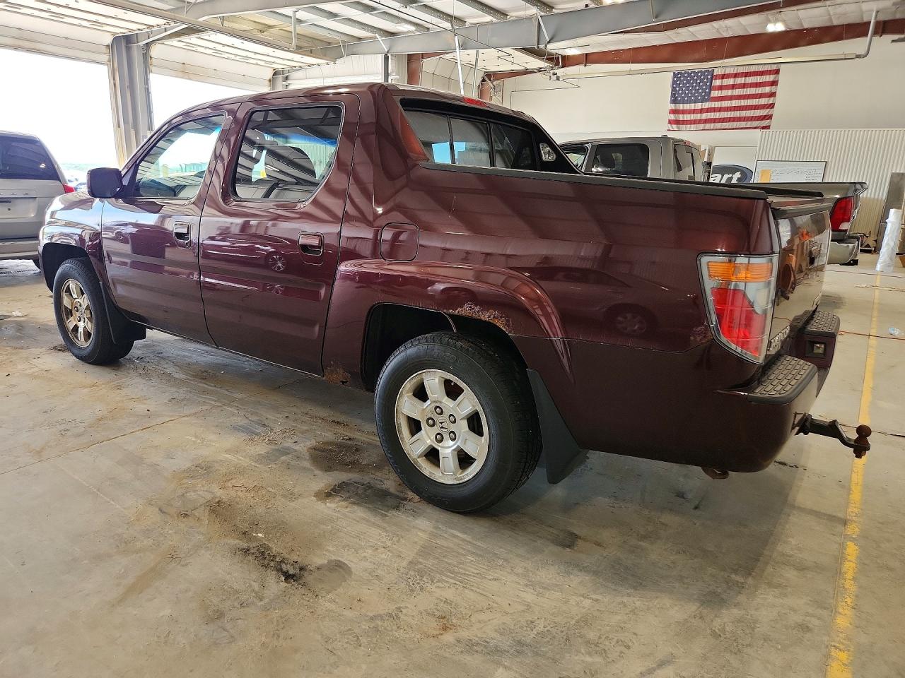 2008 Honda Ridgeline Rtl Maroon vin: 2HJYK16588H508676