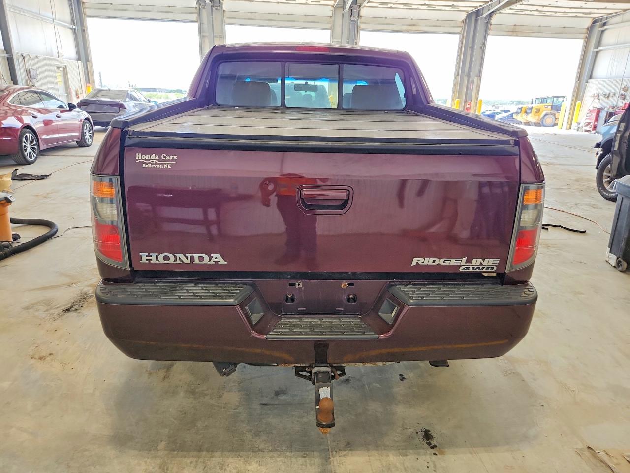 2008 Honda Ridgeline Rtl Maroon vin: 2HJYK16588H508676
