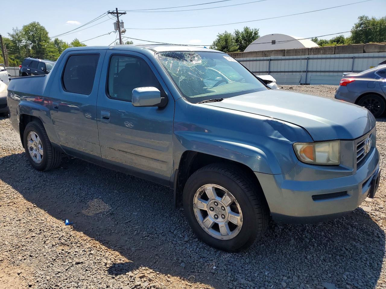 2008 Honda Ridgeline Rtl Blue vin: 2HJYK16588H512145