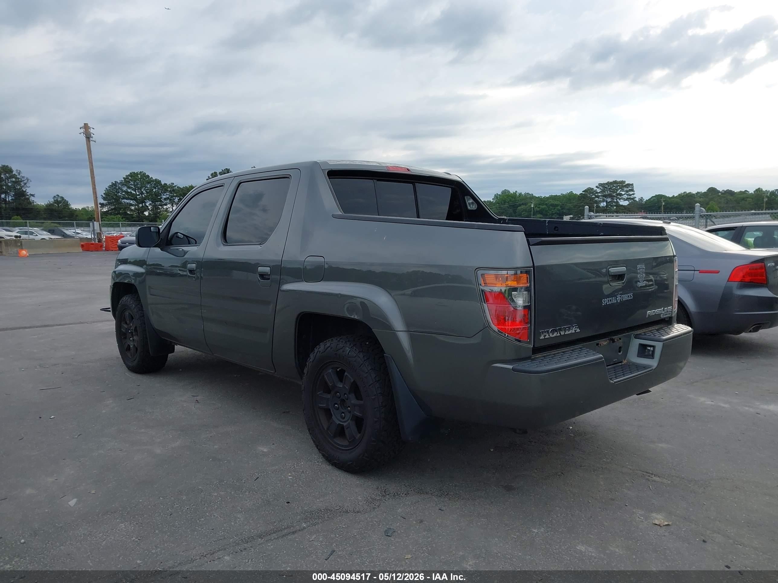 2008 Honda Ridgeline Rtl Серый vin: 2HJYK16588H521055