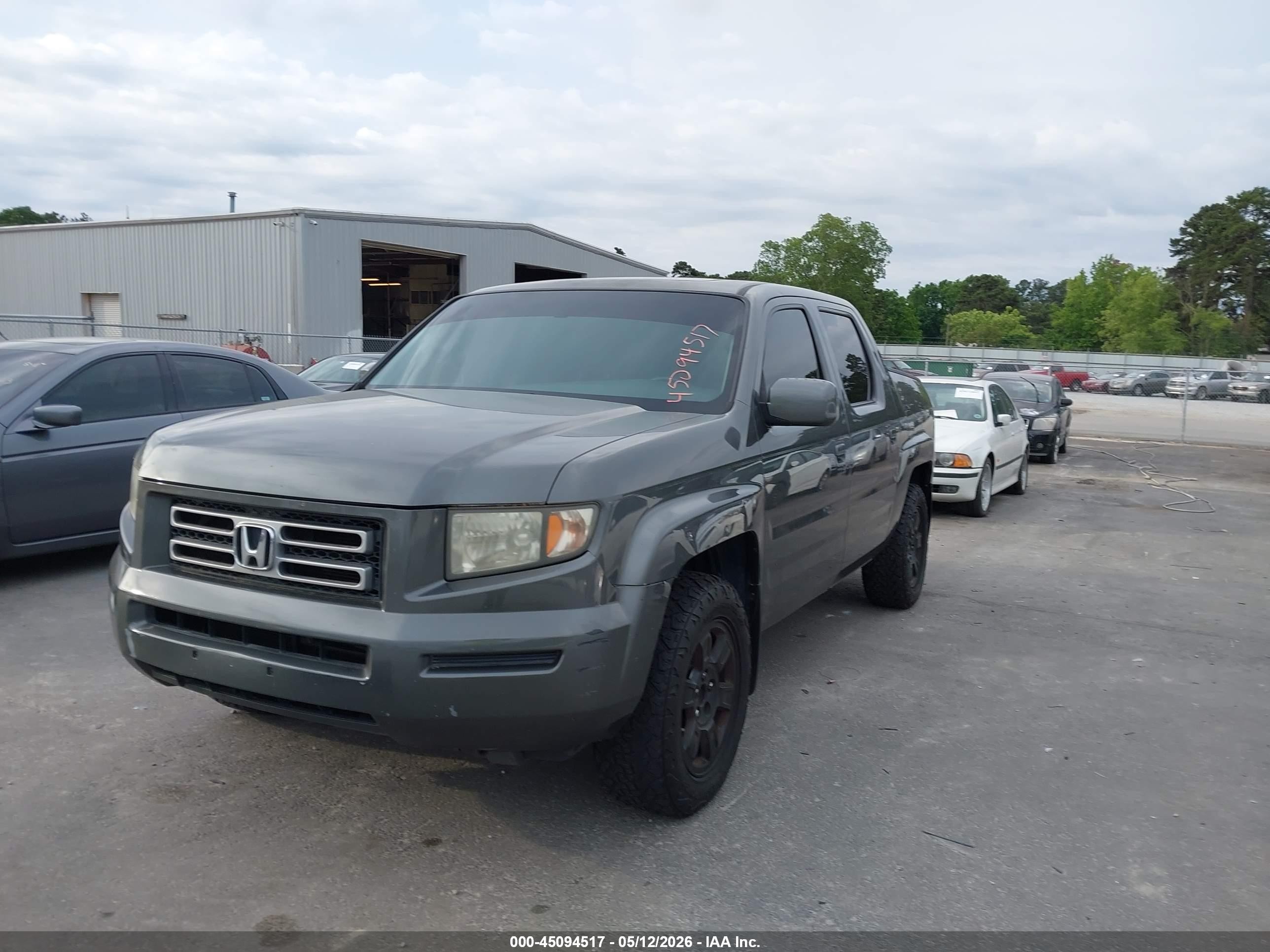 2008 Honda Ridgeline Rtl Серый vin: 2HJYK16588H521055