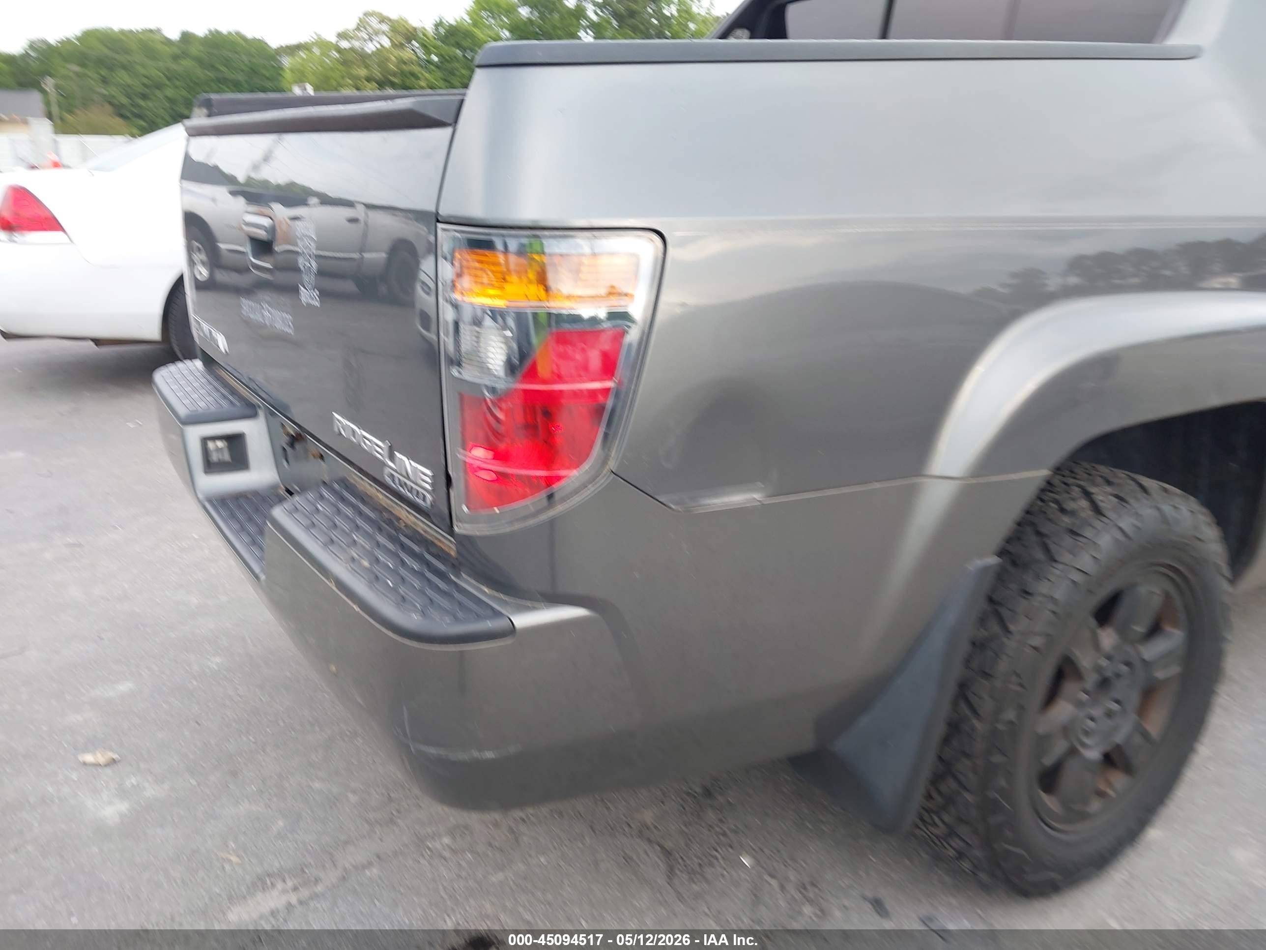 2008 Honda Ridgeline Rtl Серый vin: 2HJYK16588H521055