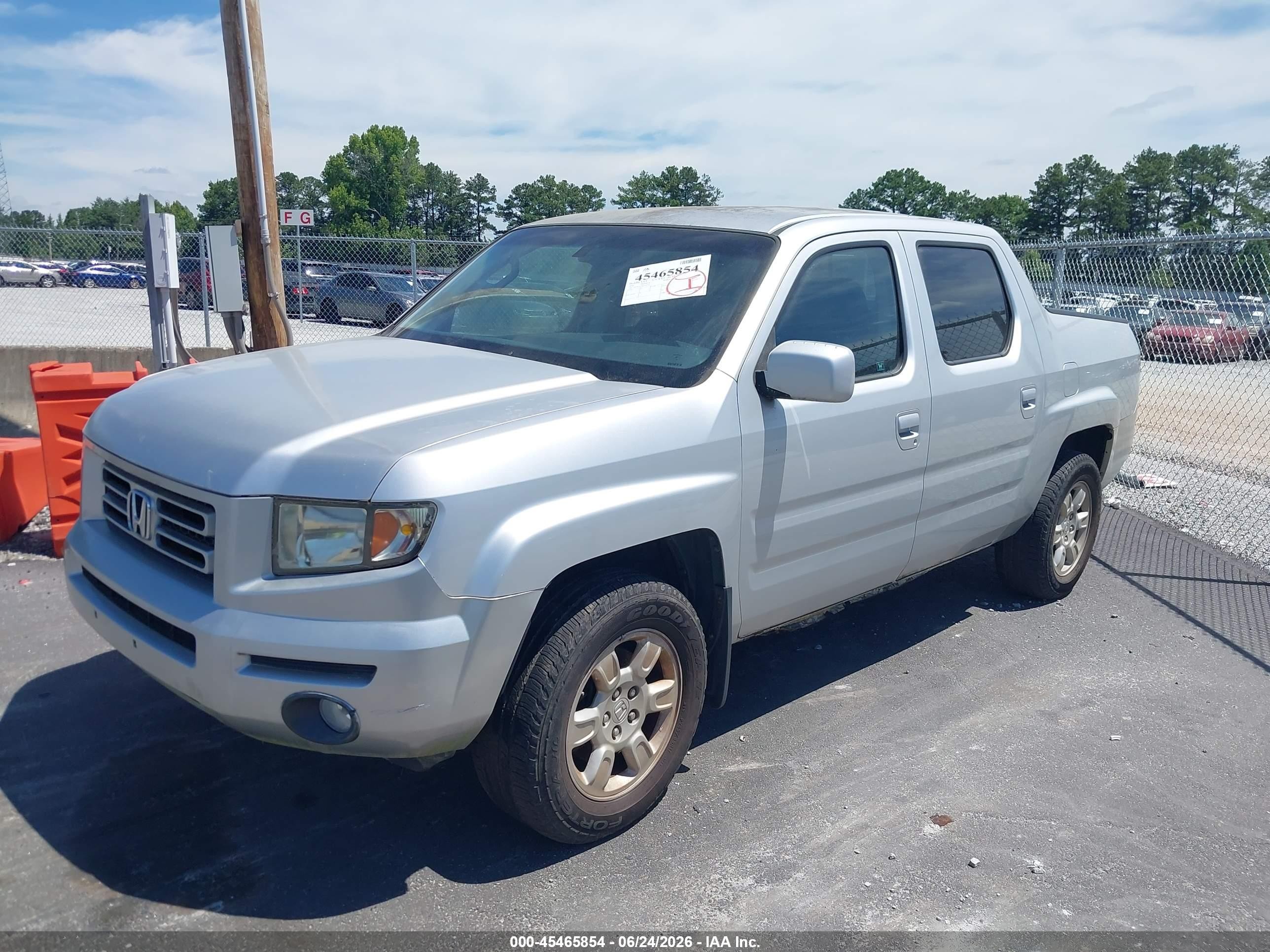 2006 Honda Ridgeline Rtl Gray vin: 2HJYK16596H507159