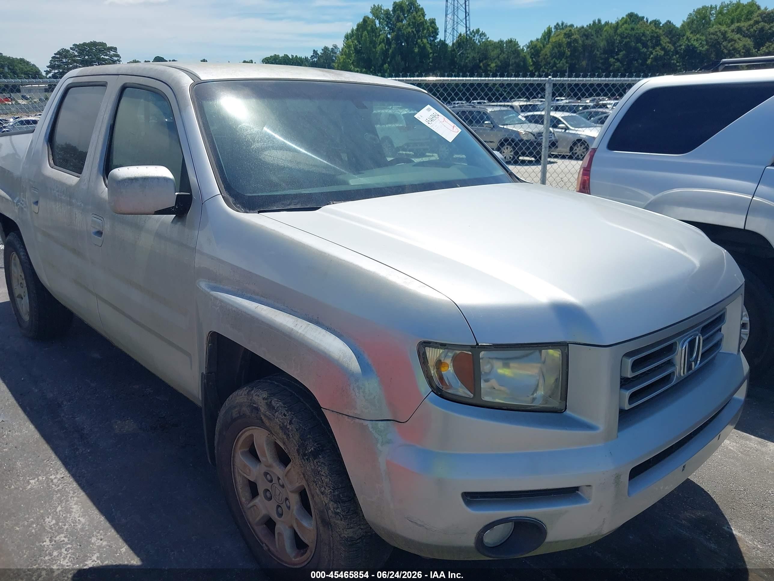 2006 Honda Ridgeline Rtl Gray vin: 2HJYK16596H507159