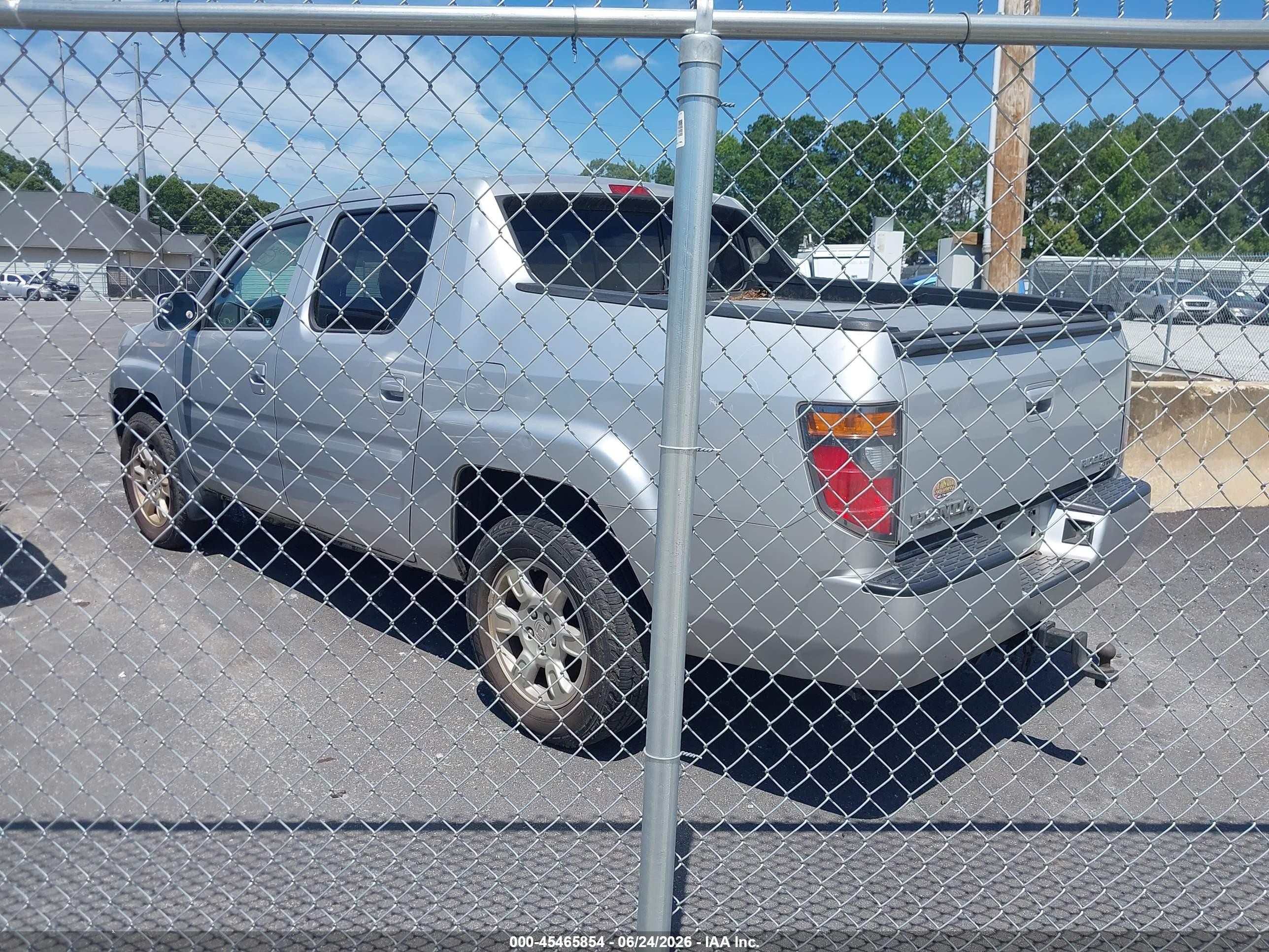 2006 Honda Ridgeline Rtl Gray vin: 2HJYK16596H507159