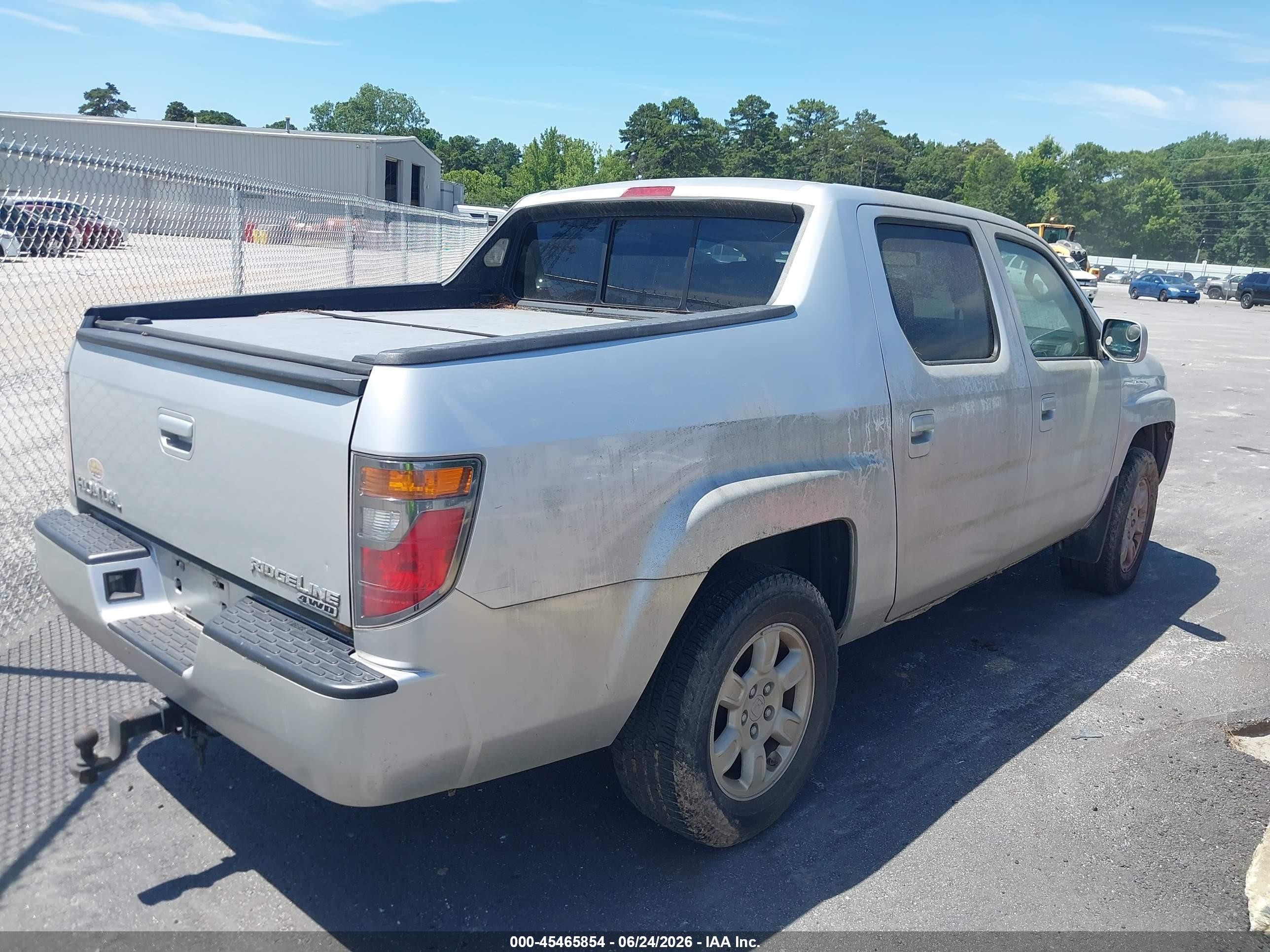 2006 Honda Ridgeline Rtl Gray vin: 2HJYK16596H507159