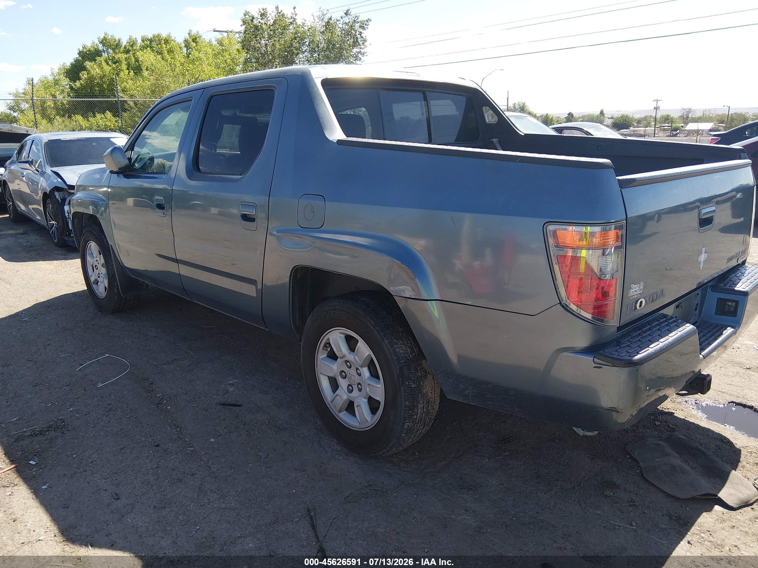 2006 Honda Ridgeline Rtl Blue vin: 2HJYK16596H525953