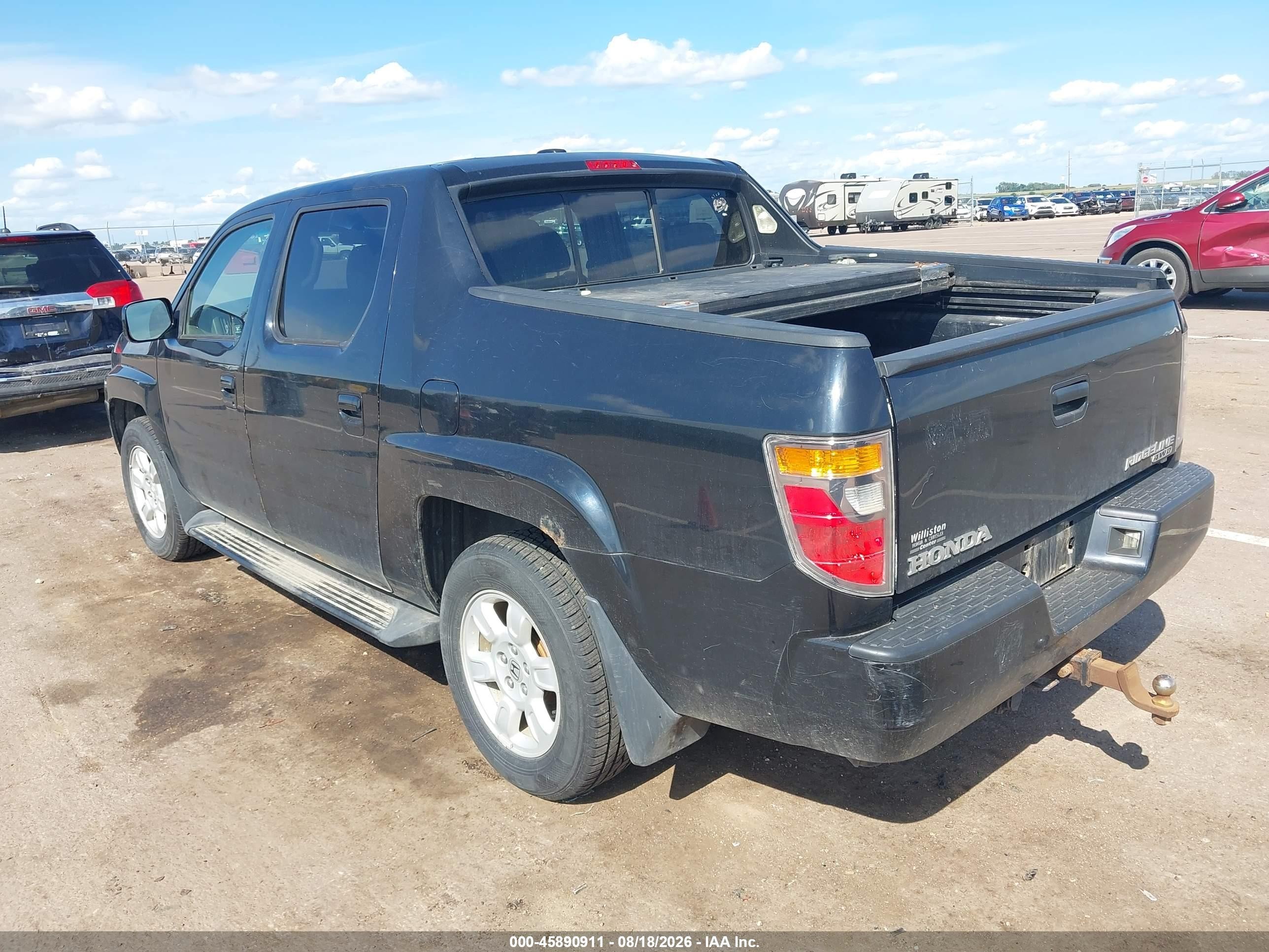 2006 Honda Ridgeline Rtl Black vin: 2HJYK16596H537245