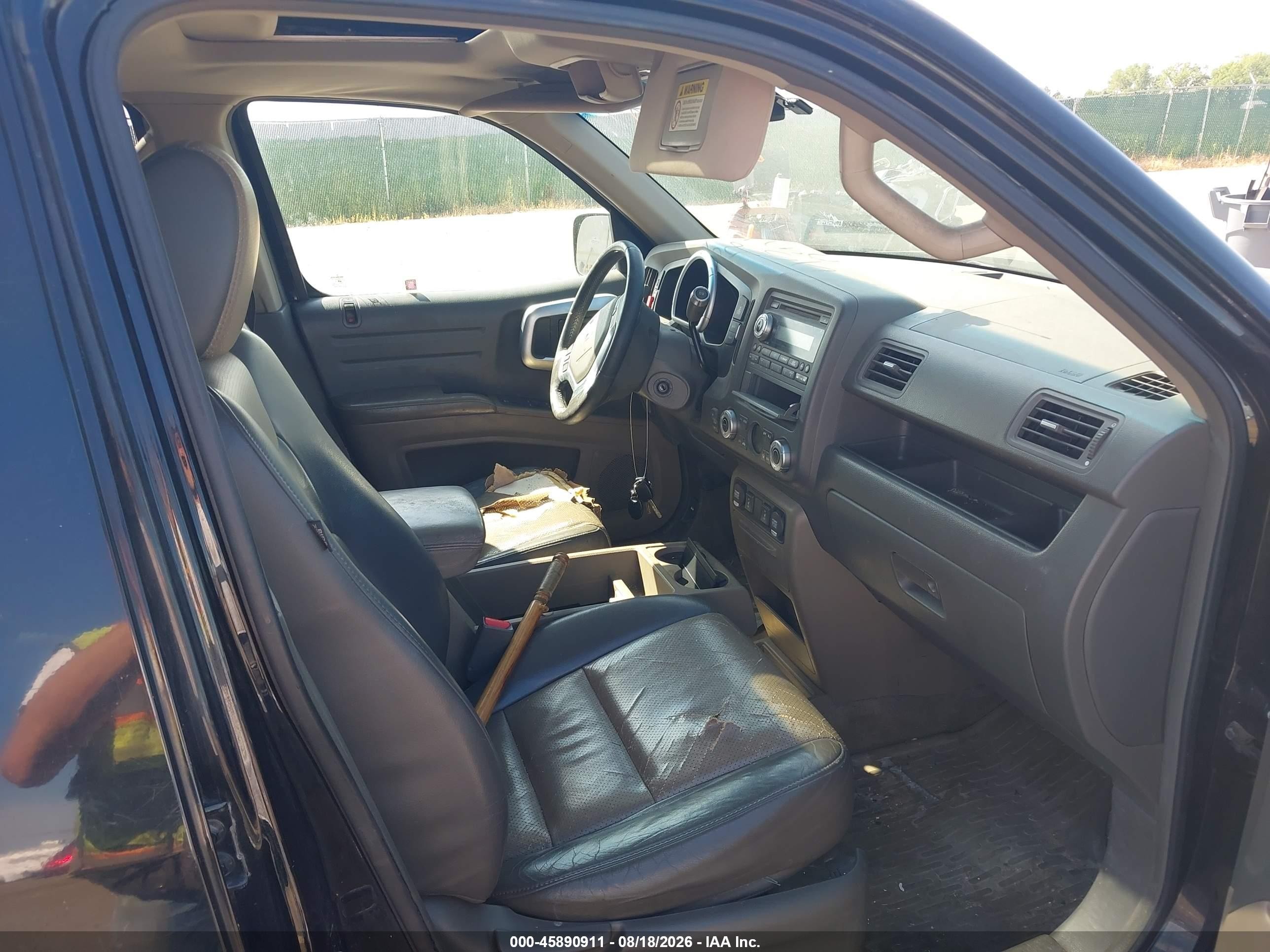 2006 Honda Ridgeline Rtl Black vin: 2HJYK16596H537245