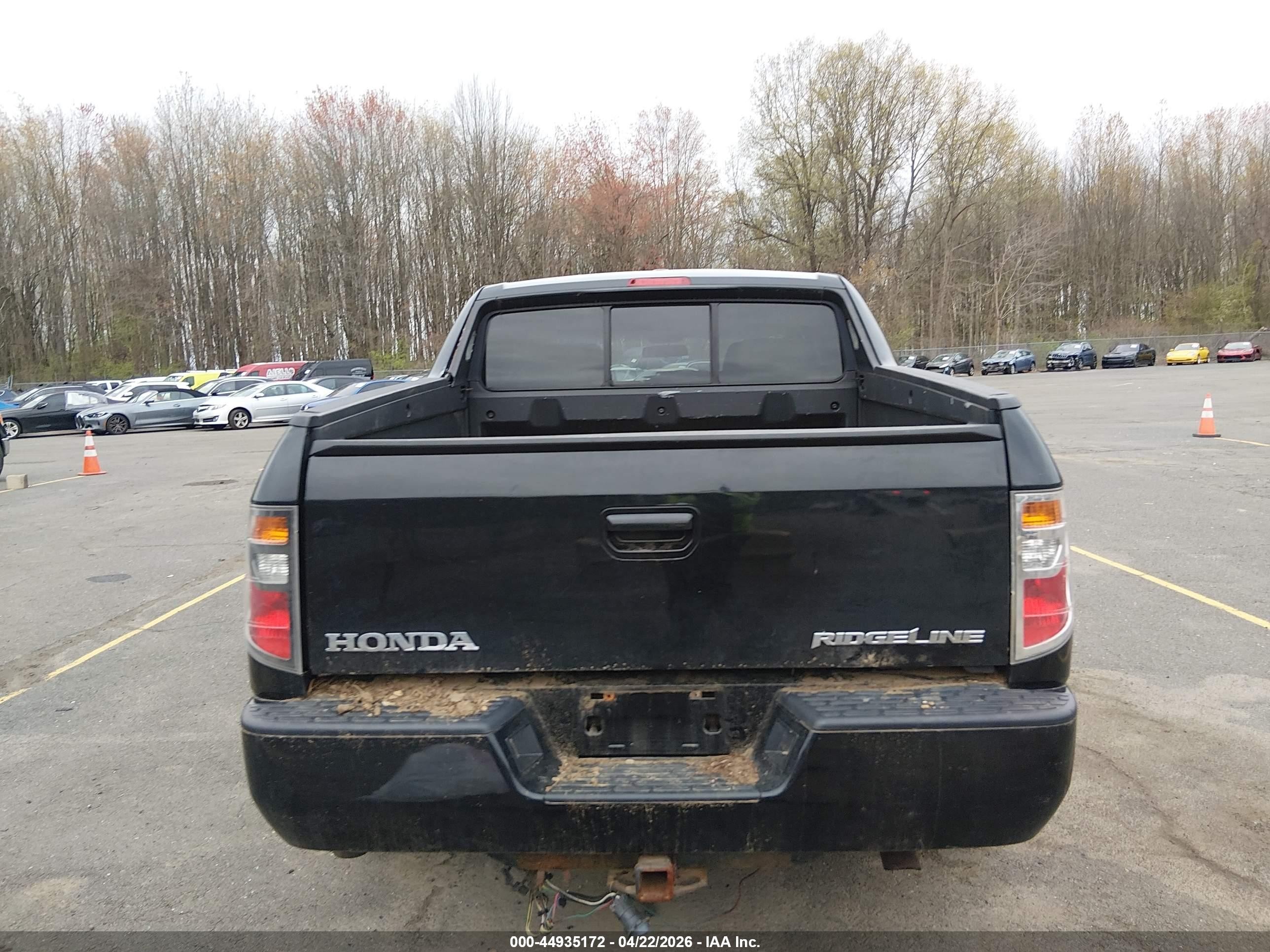 2006 Honda Ridgeline Rtl Black vin: 2HJYK16596H560492