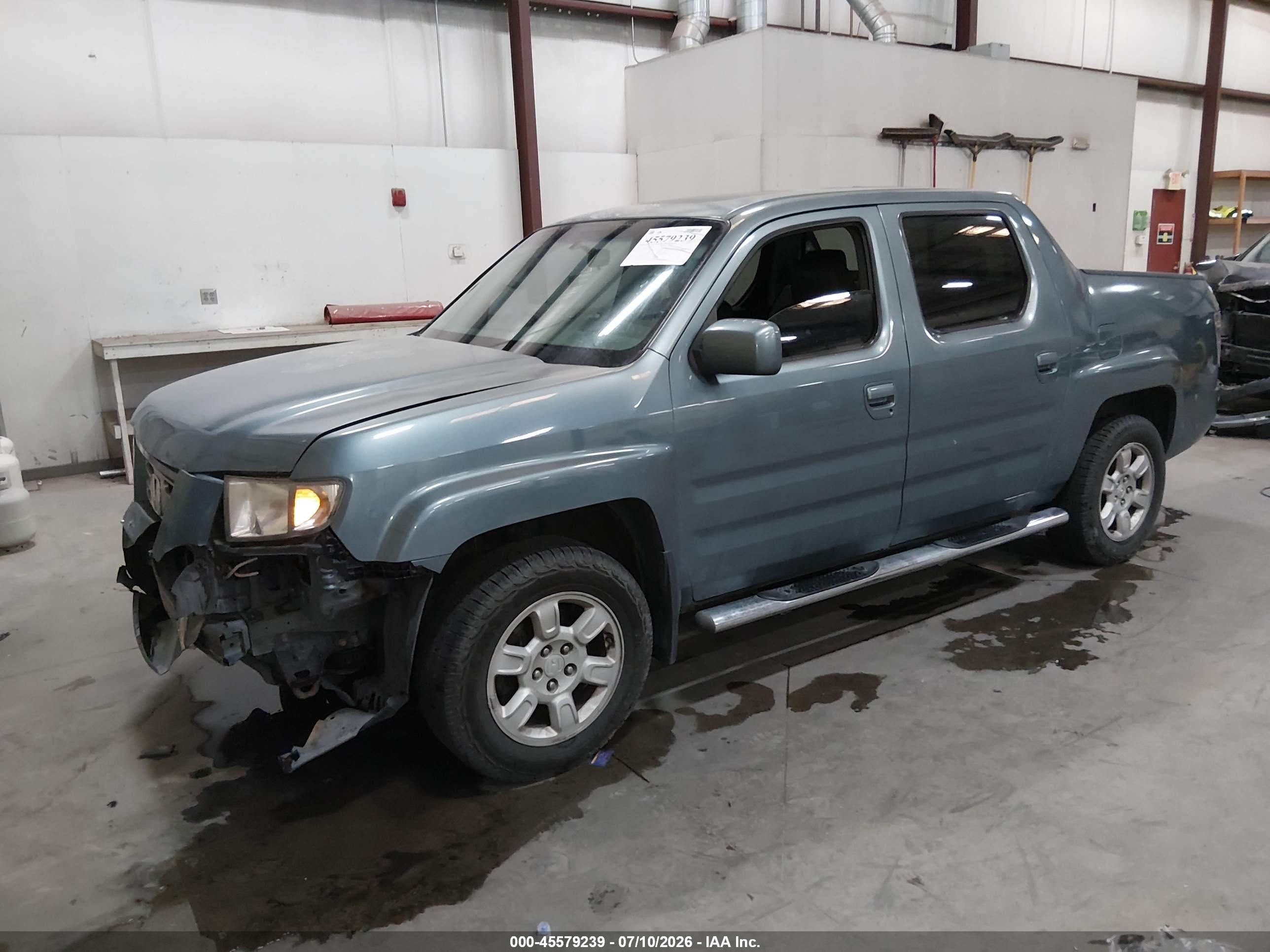 2007 Honda Ridgeline Rtl Blue vin: 2HJYK16597H527185