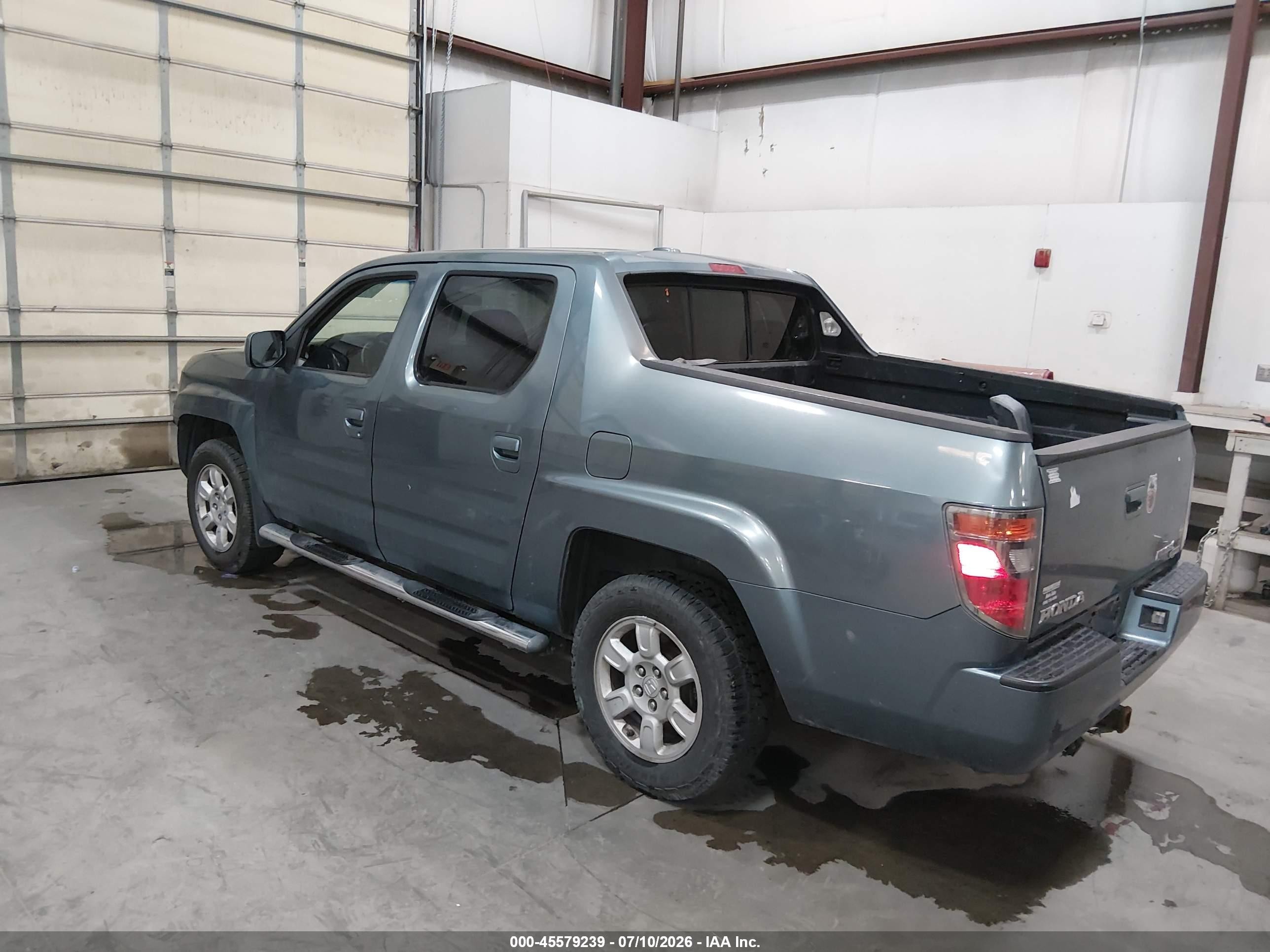 2007 Honda Ridgeline Rtl Blue vin: 2HJYK16597H527185