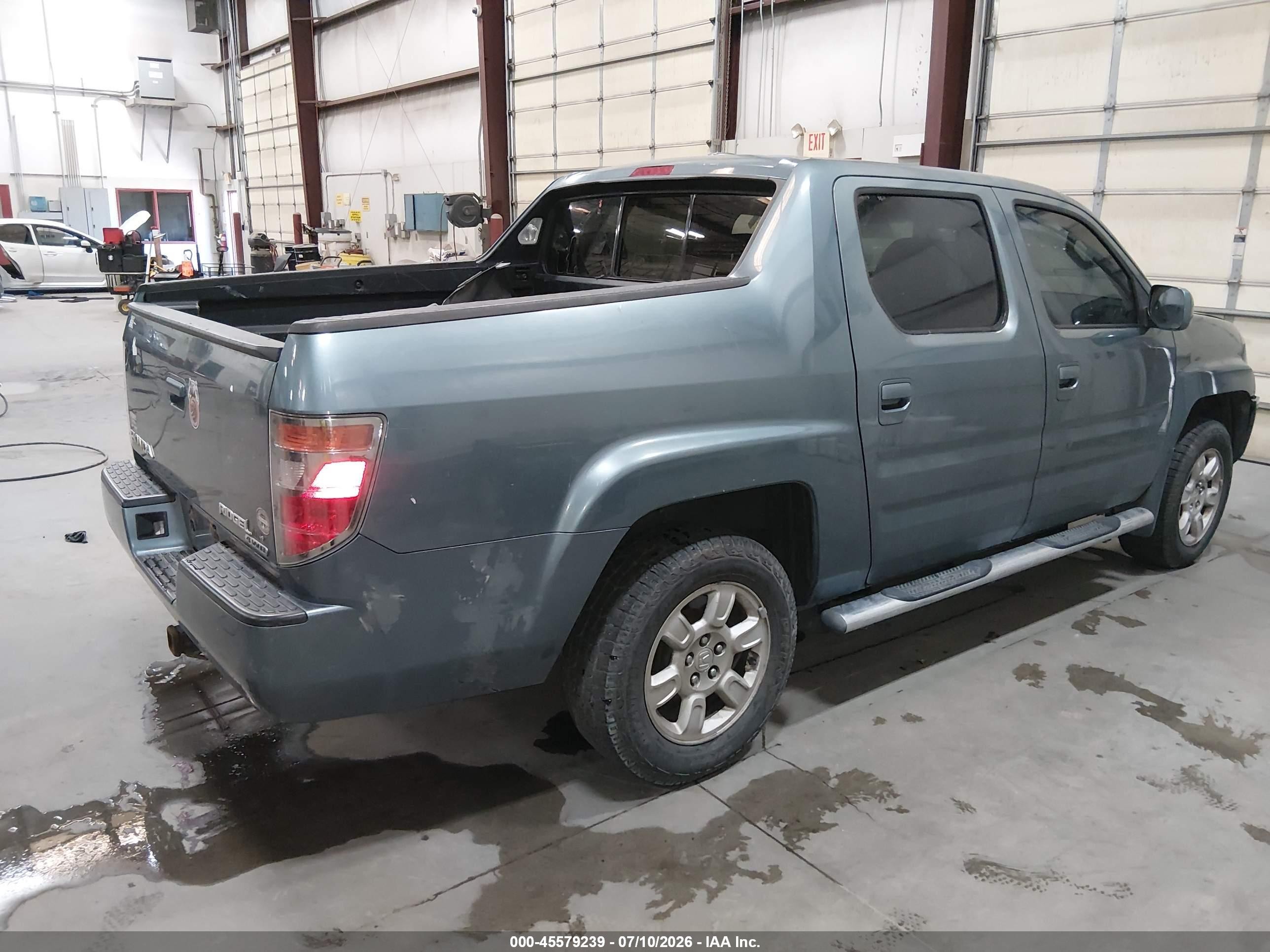 2007 Honda Ridgeline Rtl Blue vin: 2HJYK16597H527185
