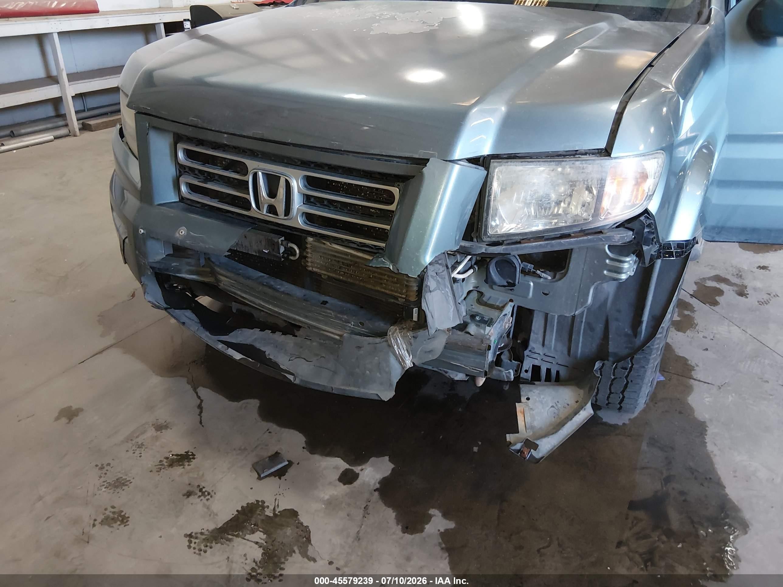 2007 Honda Ridgeline Rtl Blue vin: 2HJYK16597H527185