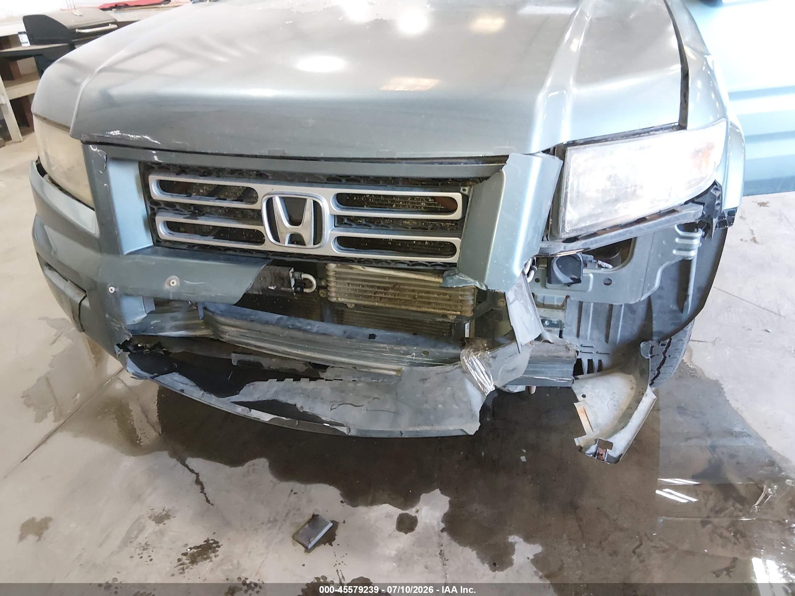 2007 Honda Ridgeline Rtl Blue vin: 2HJYK16597H527185