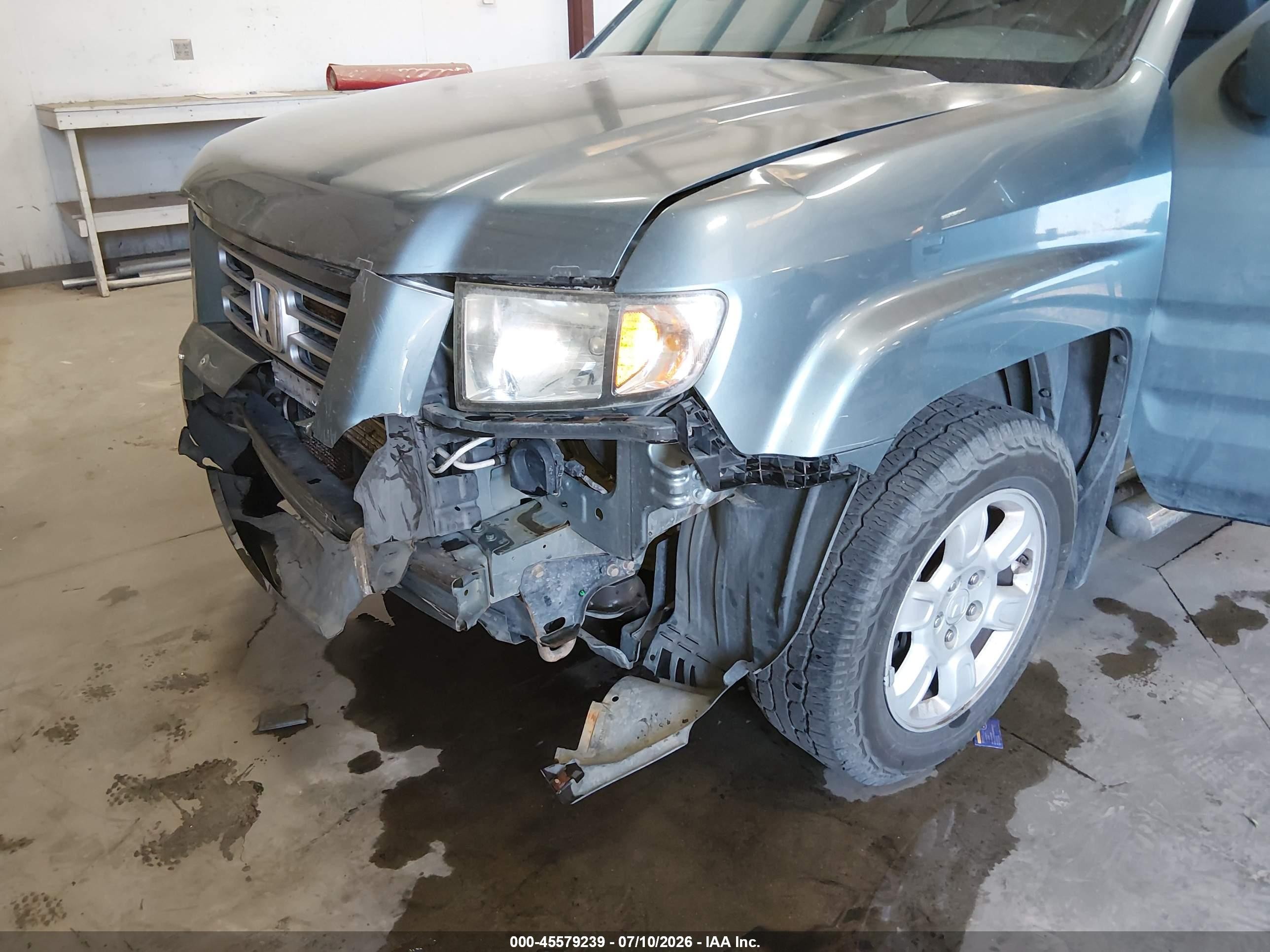 2007 Honda Ridgeline Rtl Blue vin: 2HJYK16597H527185