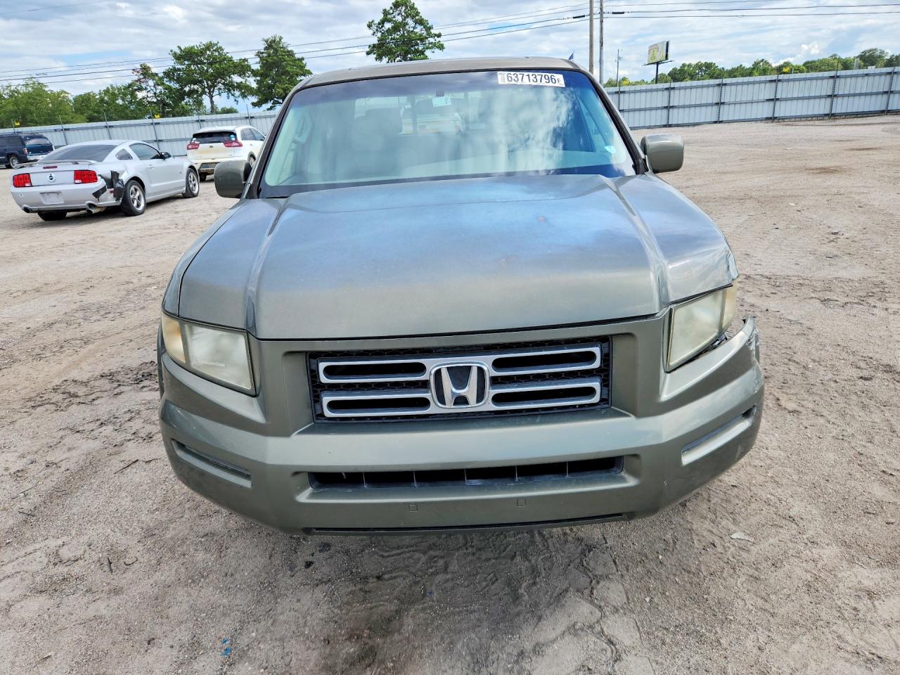 2007 Honda Ridgeline Rtl Green vin: 2HJYK16597H530118
