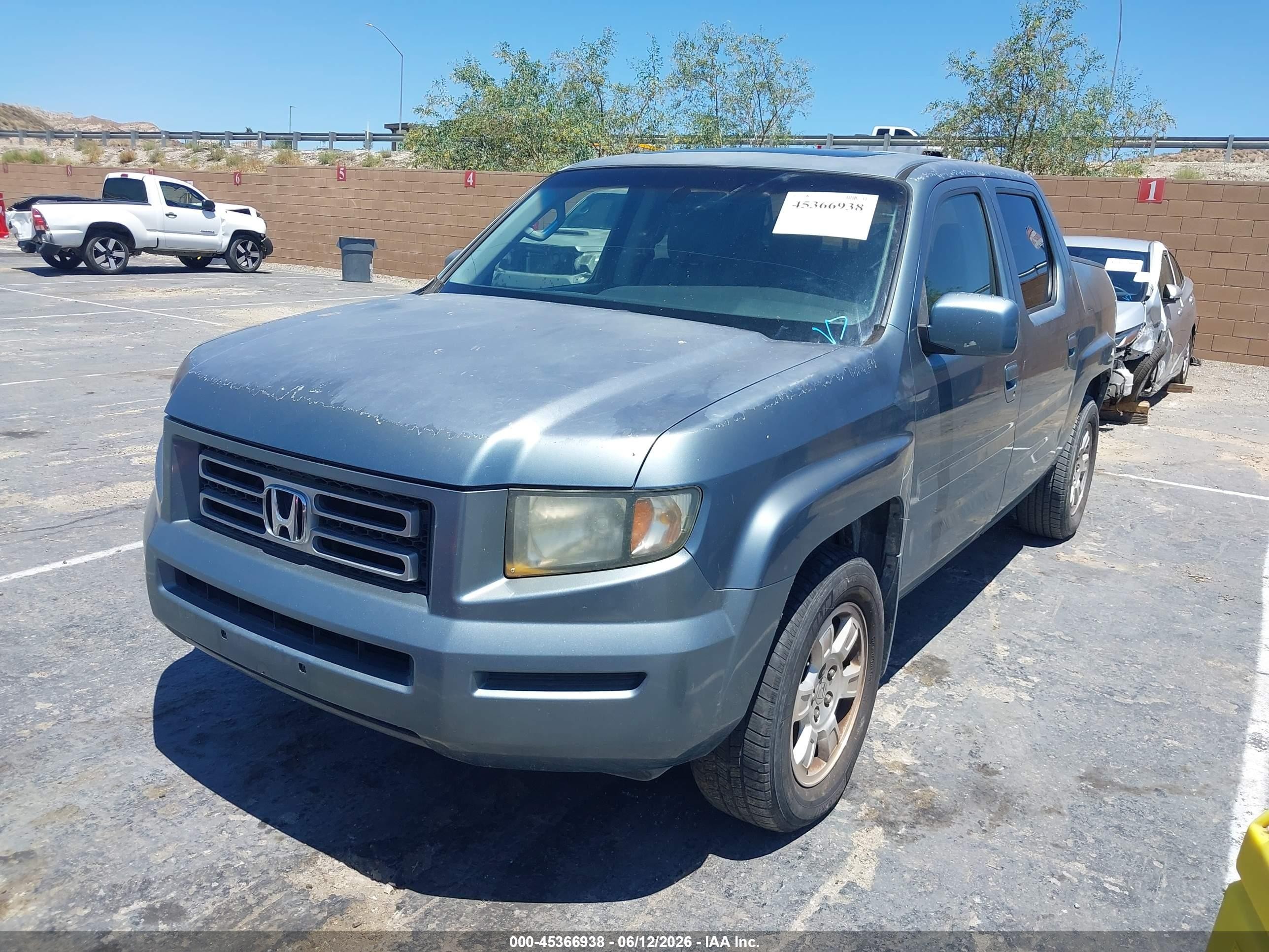 2008 Honda Ridgeline Rtl Blue vin: 2HJYK16598H513000